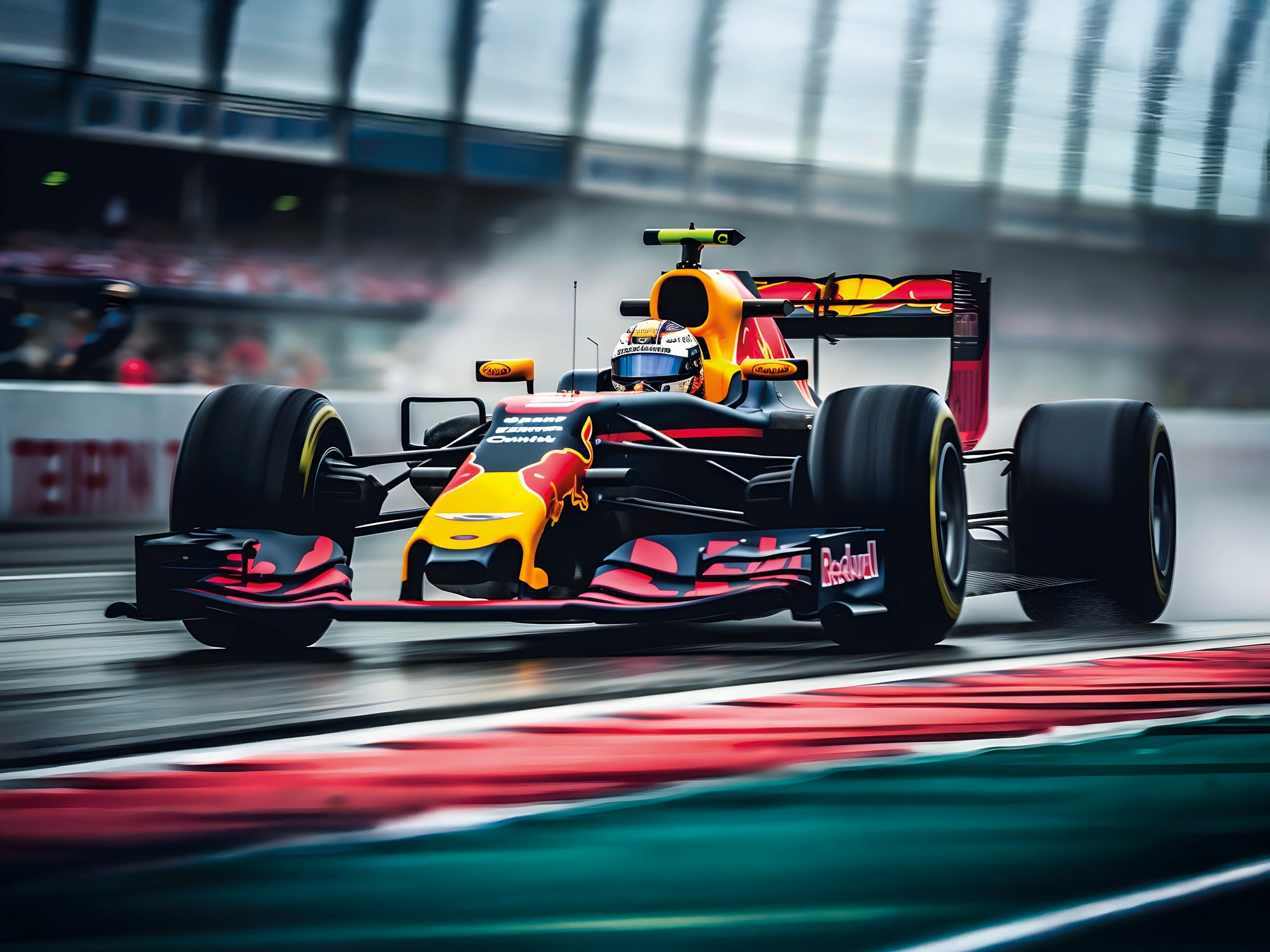 Tableau Formule 1 Red Bull En Action - Décoration Murale Design - Fabulartz.fr 