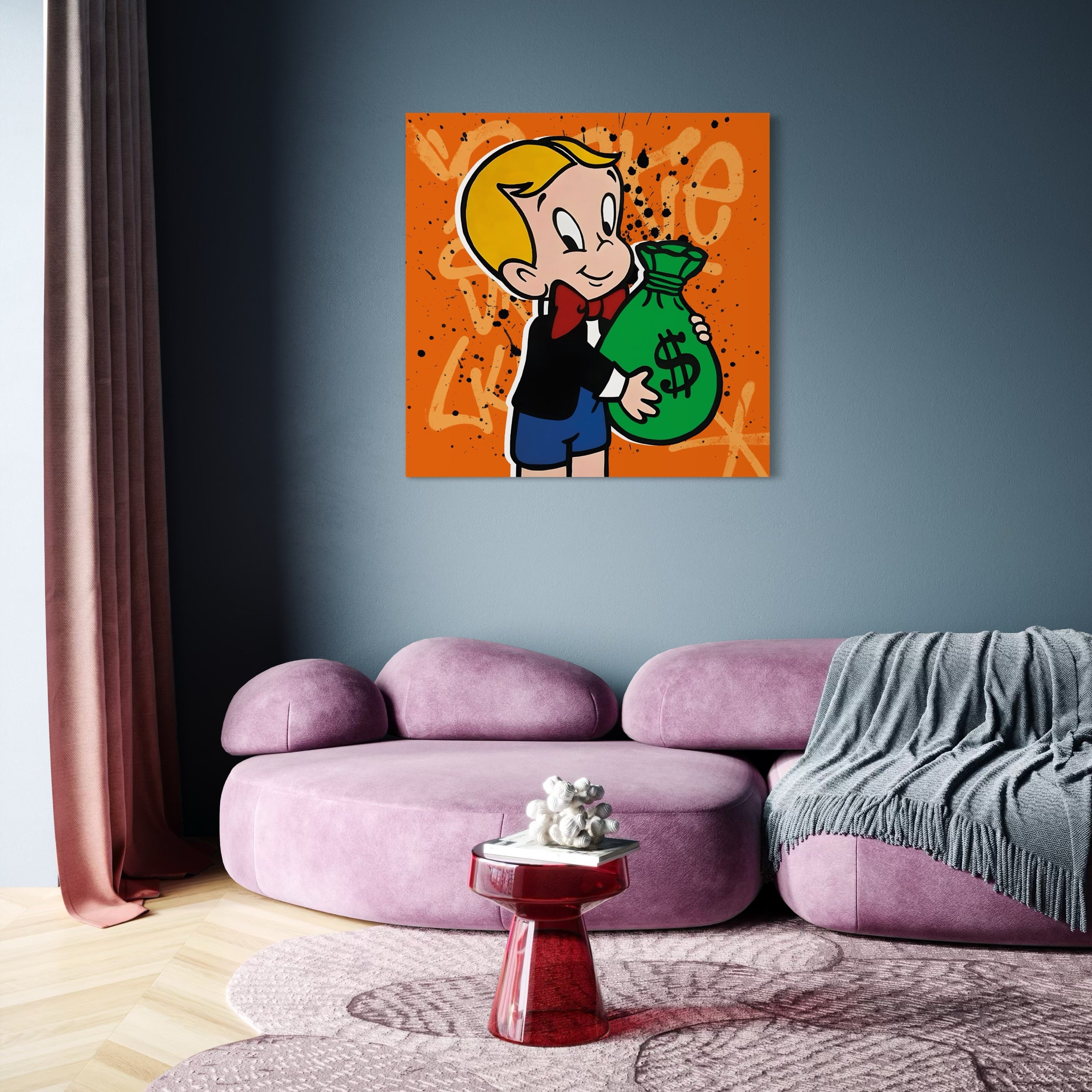 Tableau Richie Rich Dollar – Cadre Mural Design - Fabulartz.fr 