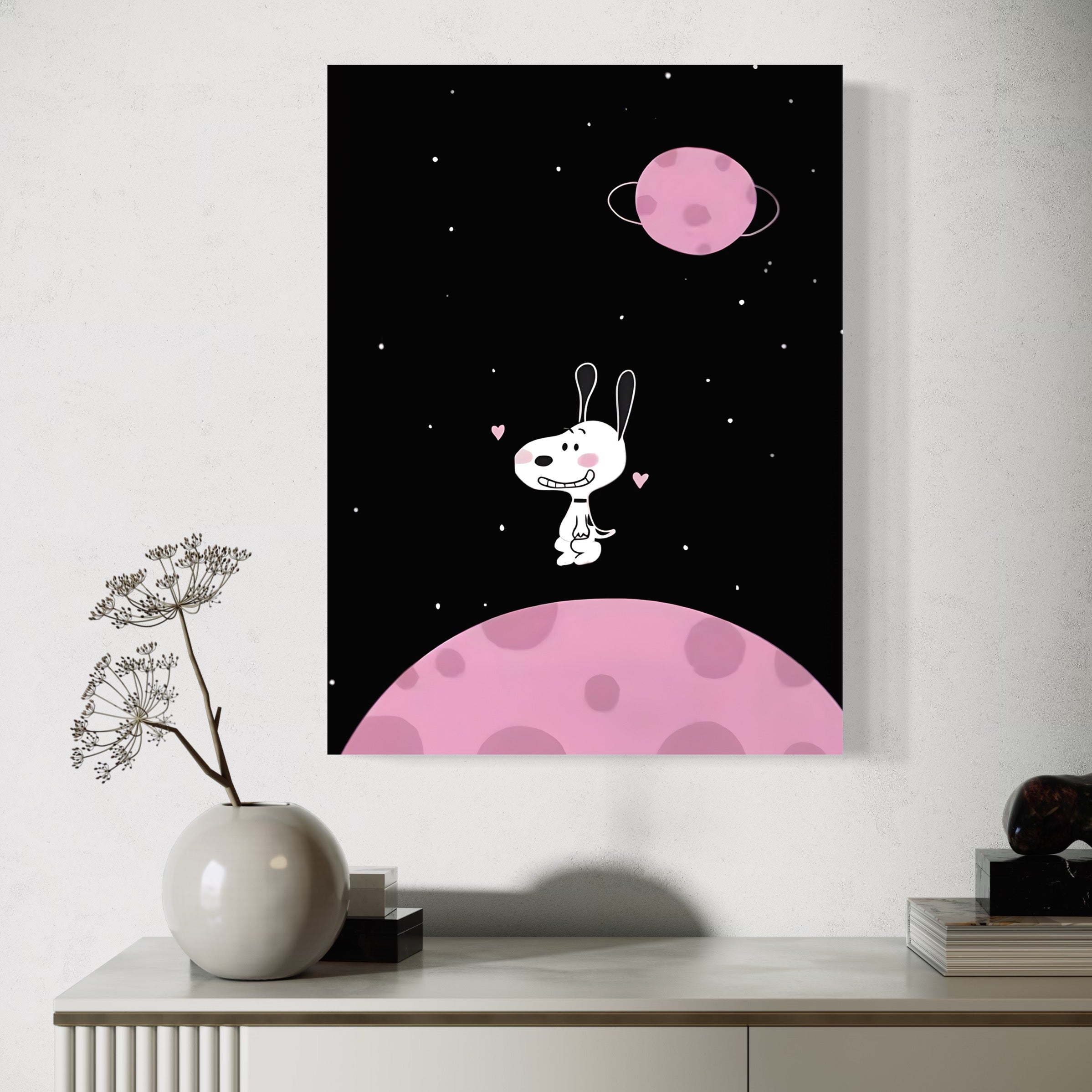 Tableau Snoopy Space Adventure - Déco Murale