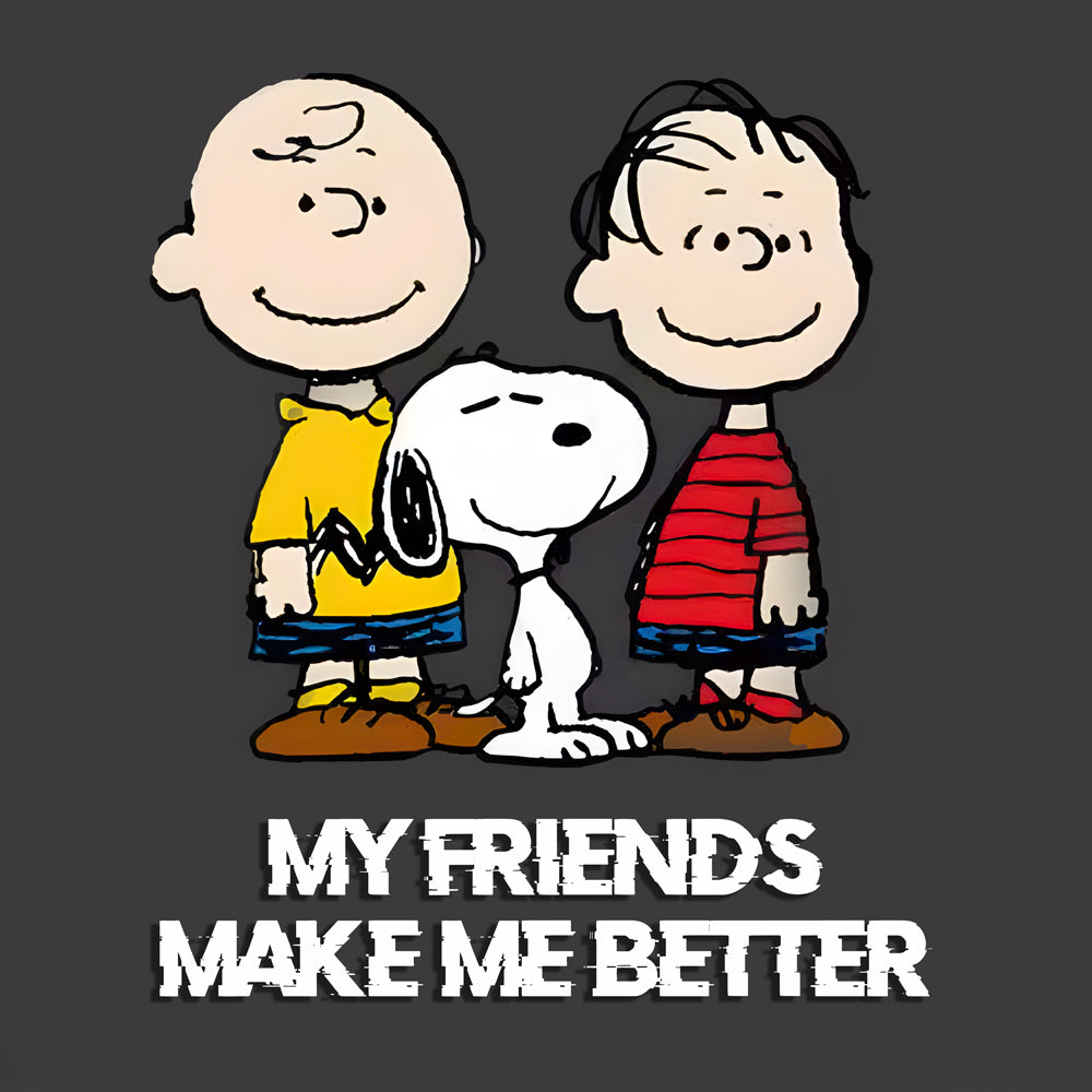 Tableau Snoopy My Friends Make Me Better - Cadre déco amitié