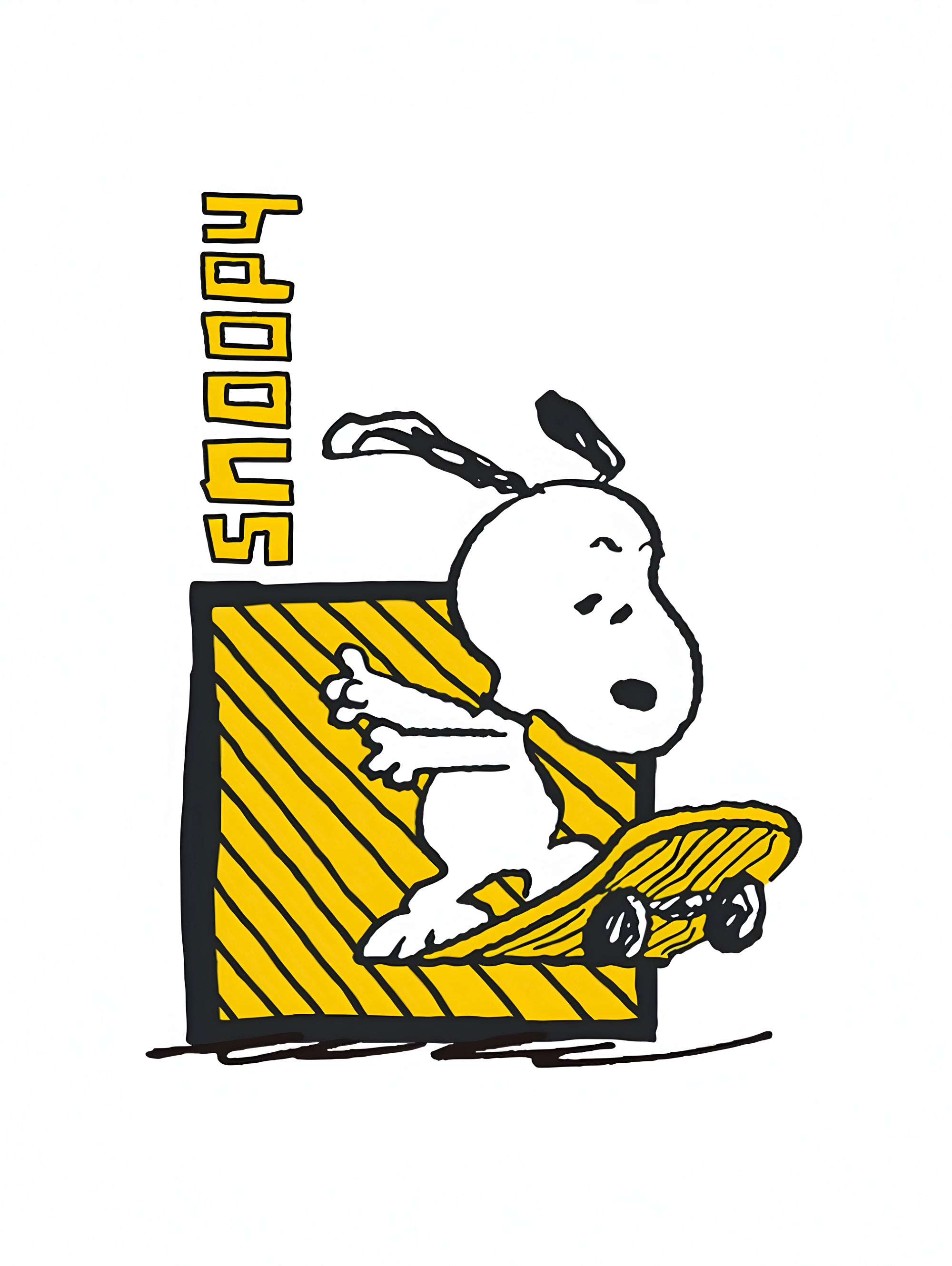 Tableau Snoopy Skateboard - Déco Murale Fun