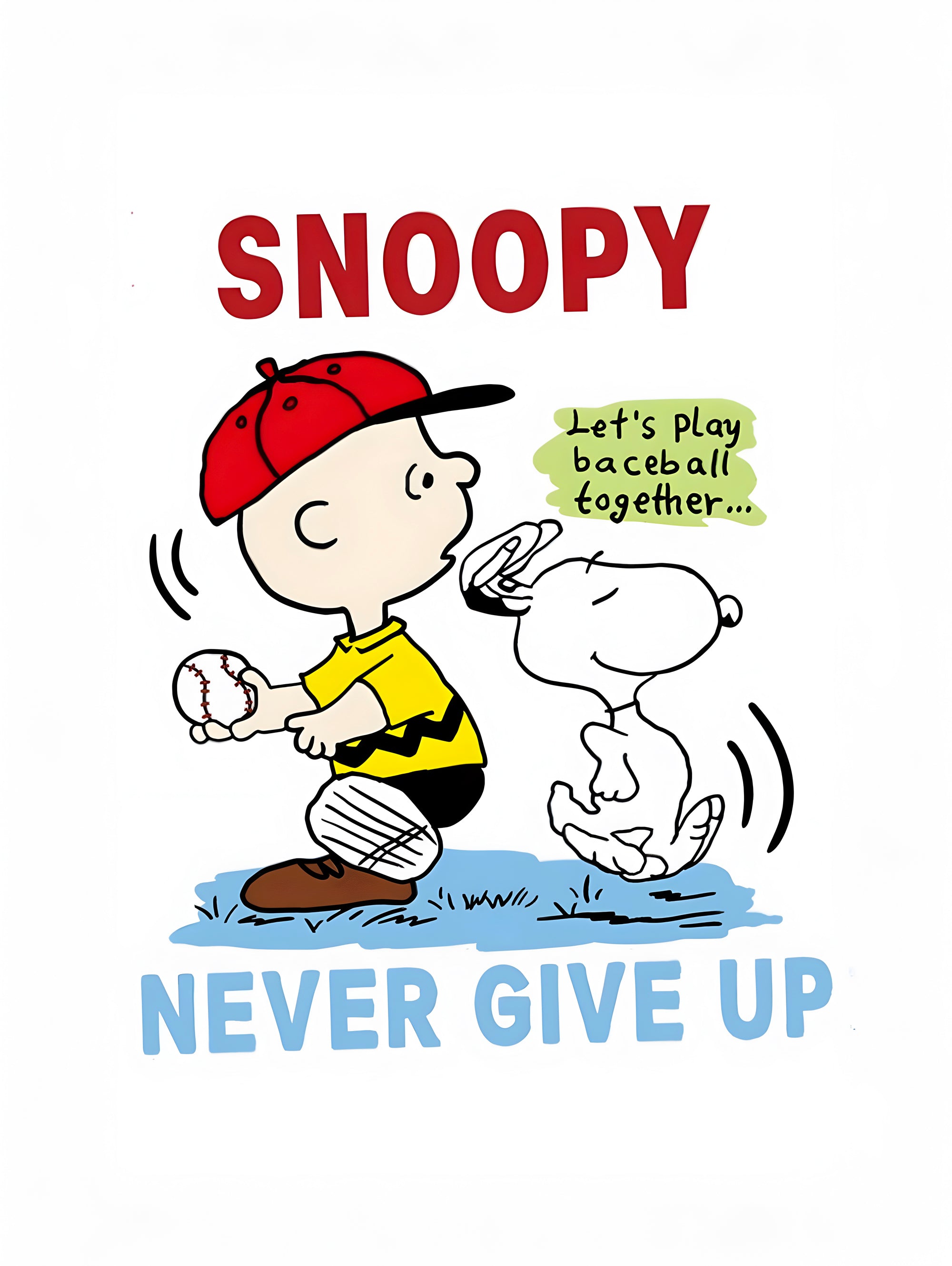 Tableau Snoopy - Never Give Up