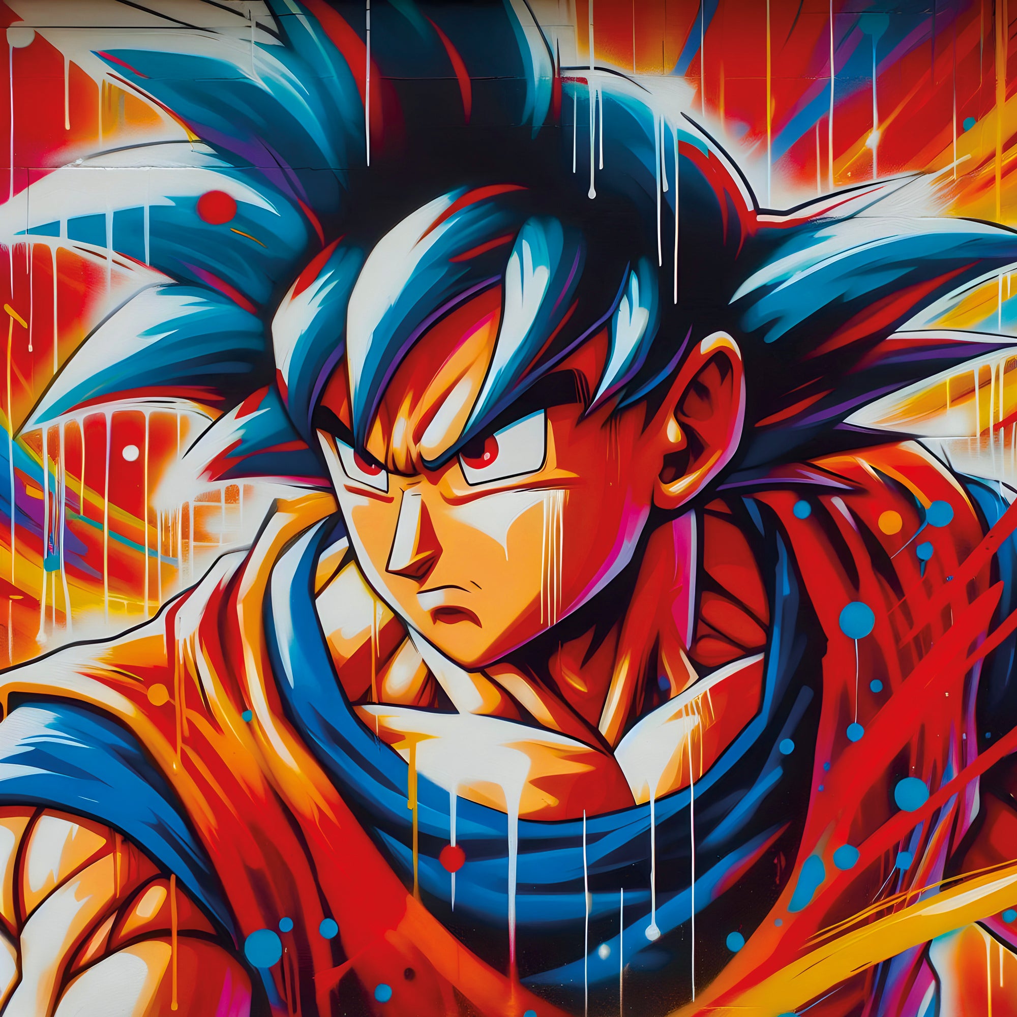 Tableau Dragon Ball Z Goku Moderne - Cadre Mural Design - Fabulartz.fr 