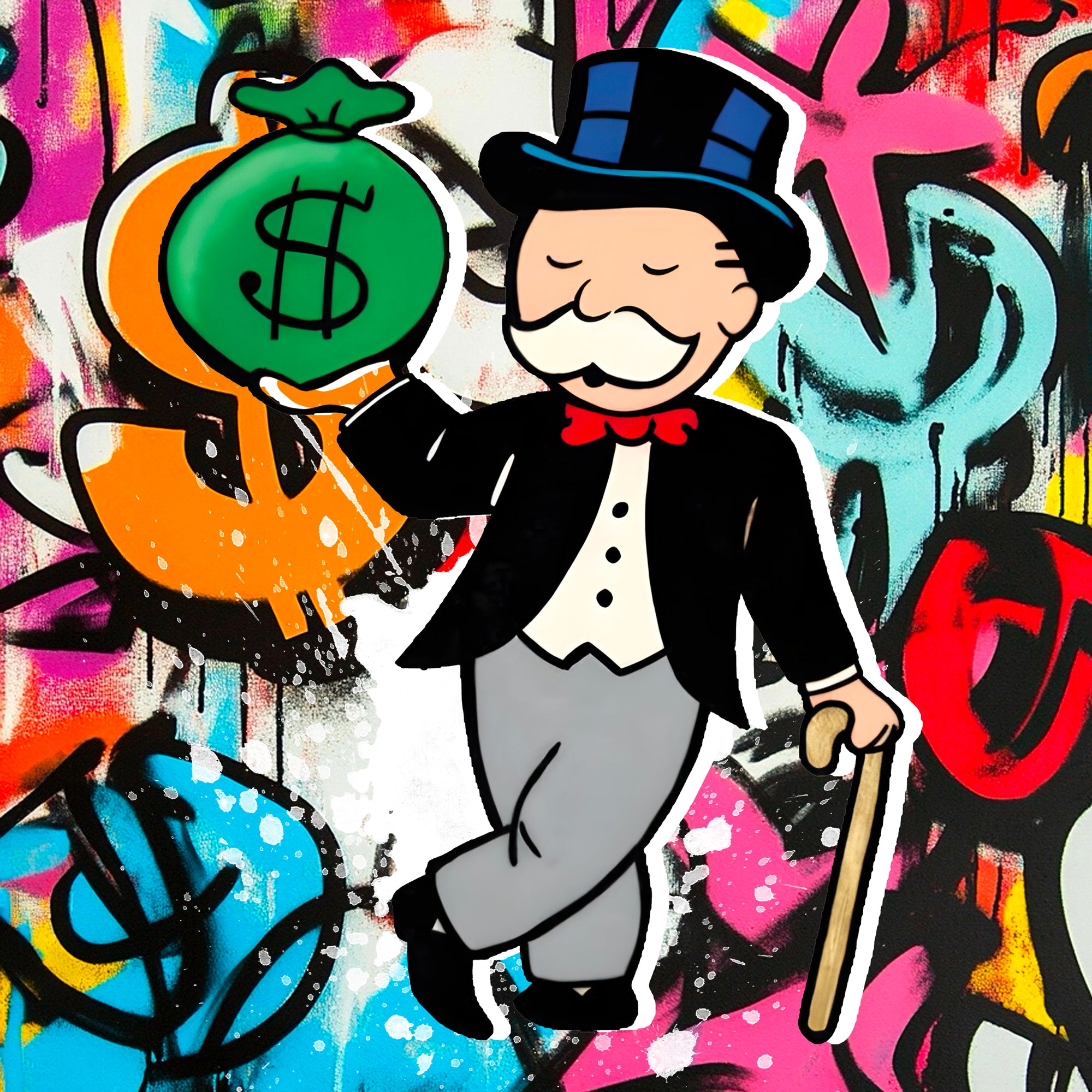 Tableau Monopoly Sac Dollar – Décoration Murale Design - Fabulartz.fr 