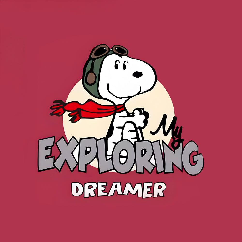 Tableau Snoopy Exploring Dreamer - Décoration murale design - Fabulartz.fr 