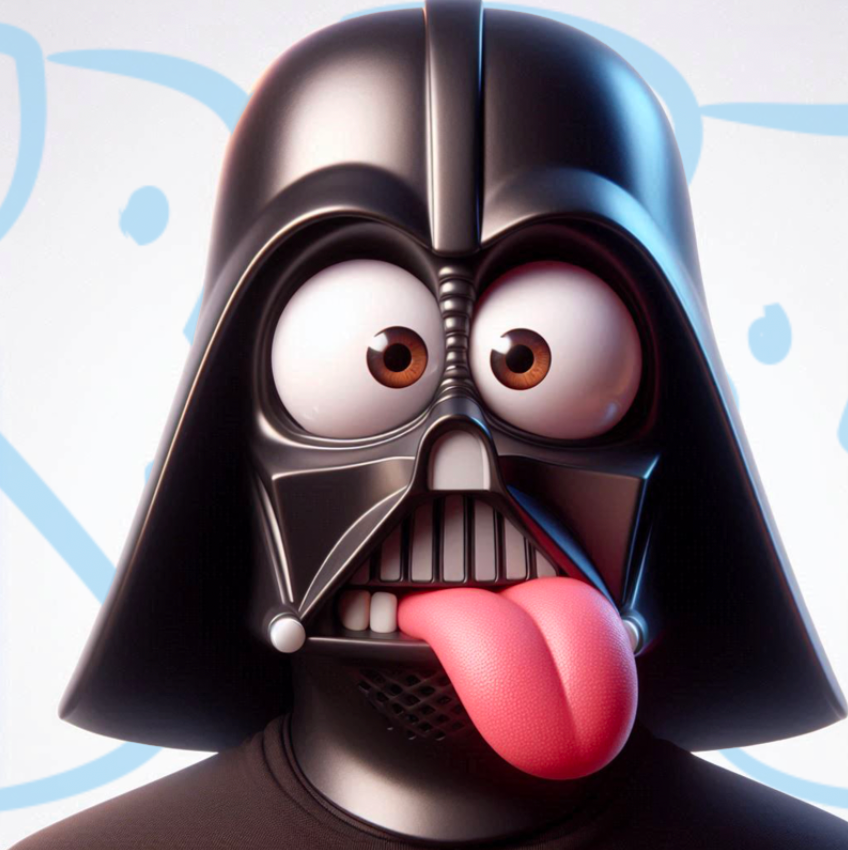 Tableau Portrait Darth Vader Humour - Cadre Murale Design - Fabulartz.fr 