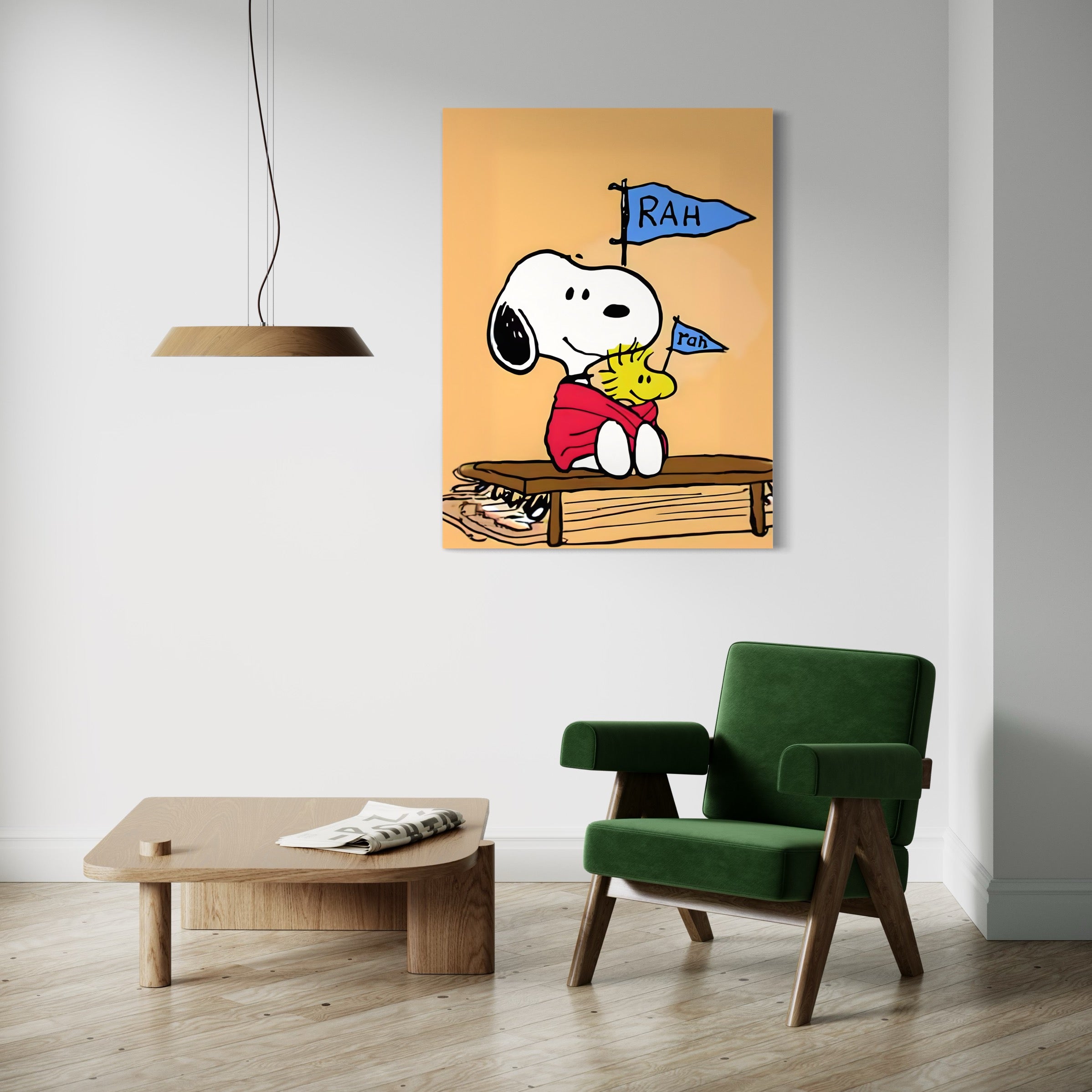 Tableau Snoopy Cheerleader - Déco Murale