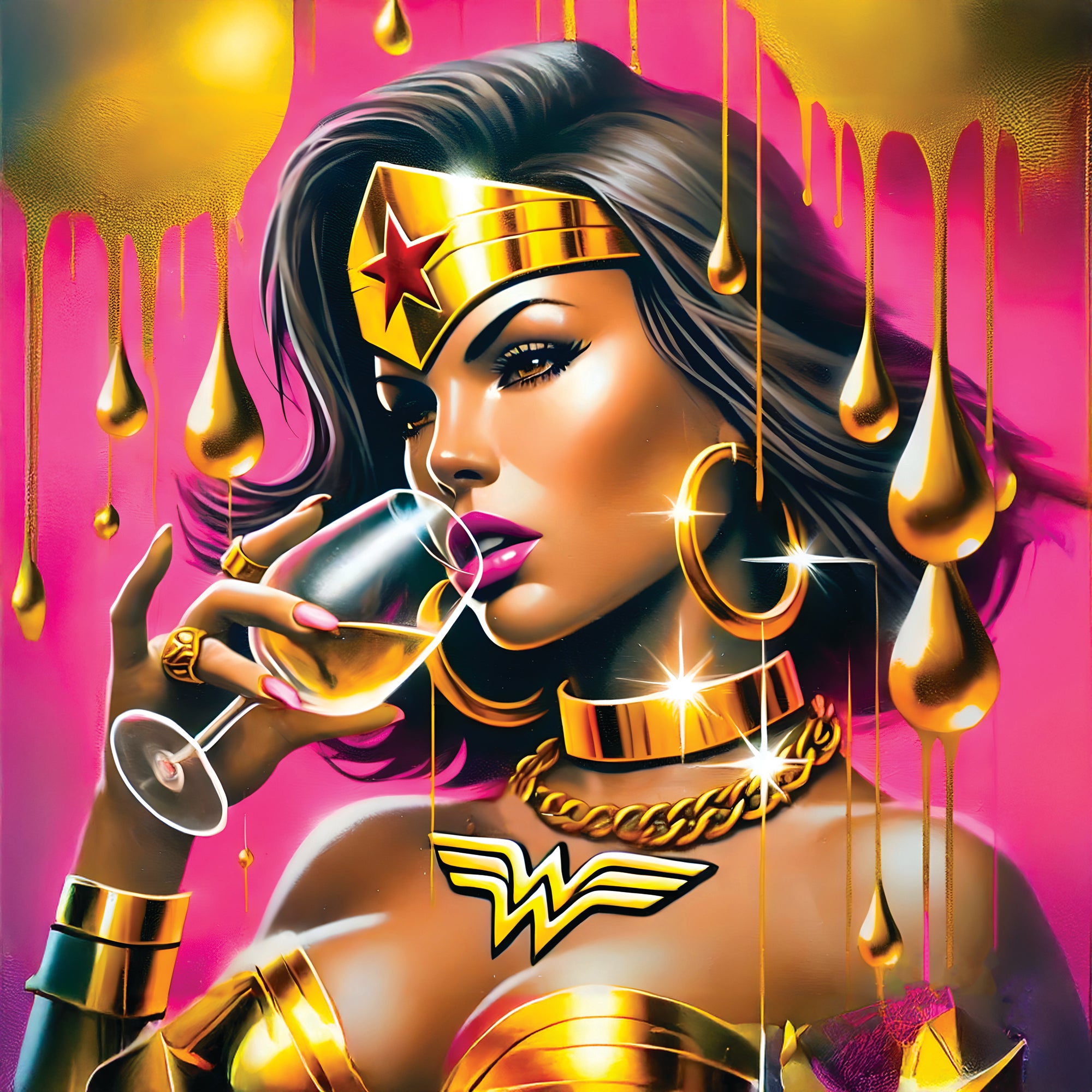 Tableau Wonder Woman Glamour – Déco Murale Design