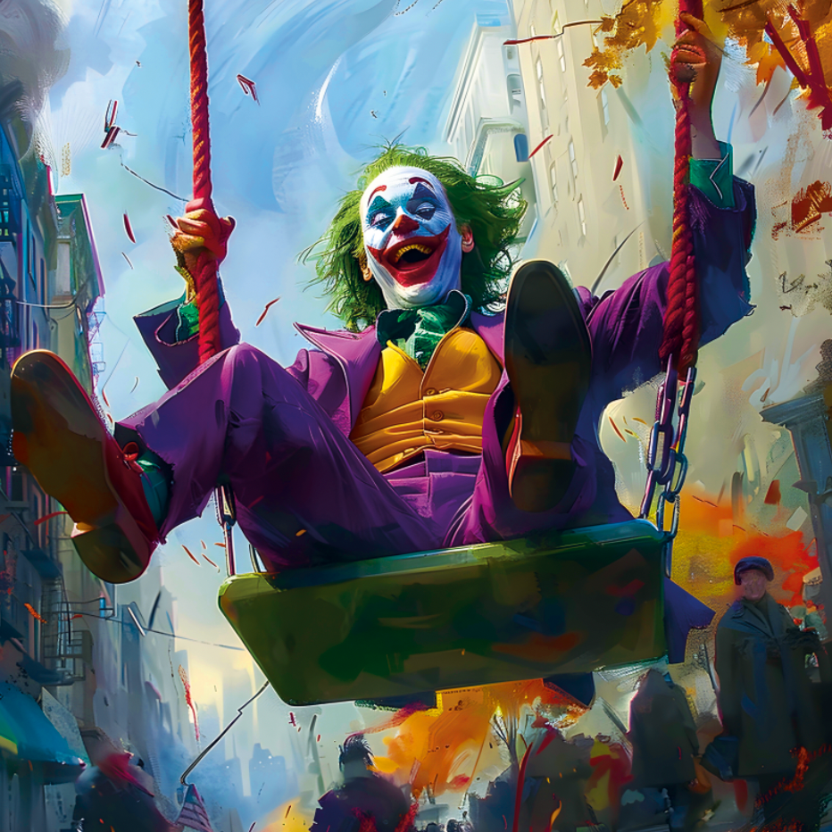 Tableau Vivant du Joker - Décoration Murale Colorée - Fabulartz.fr 