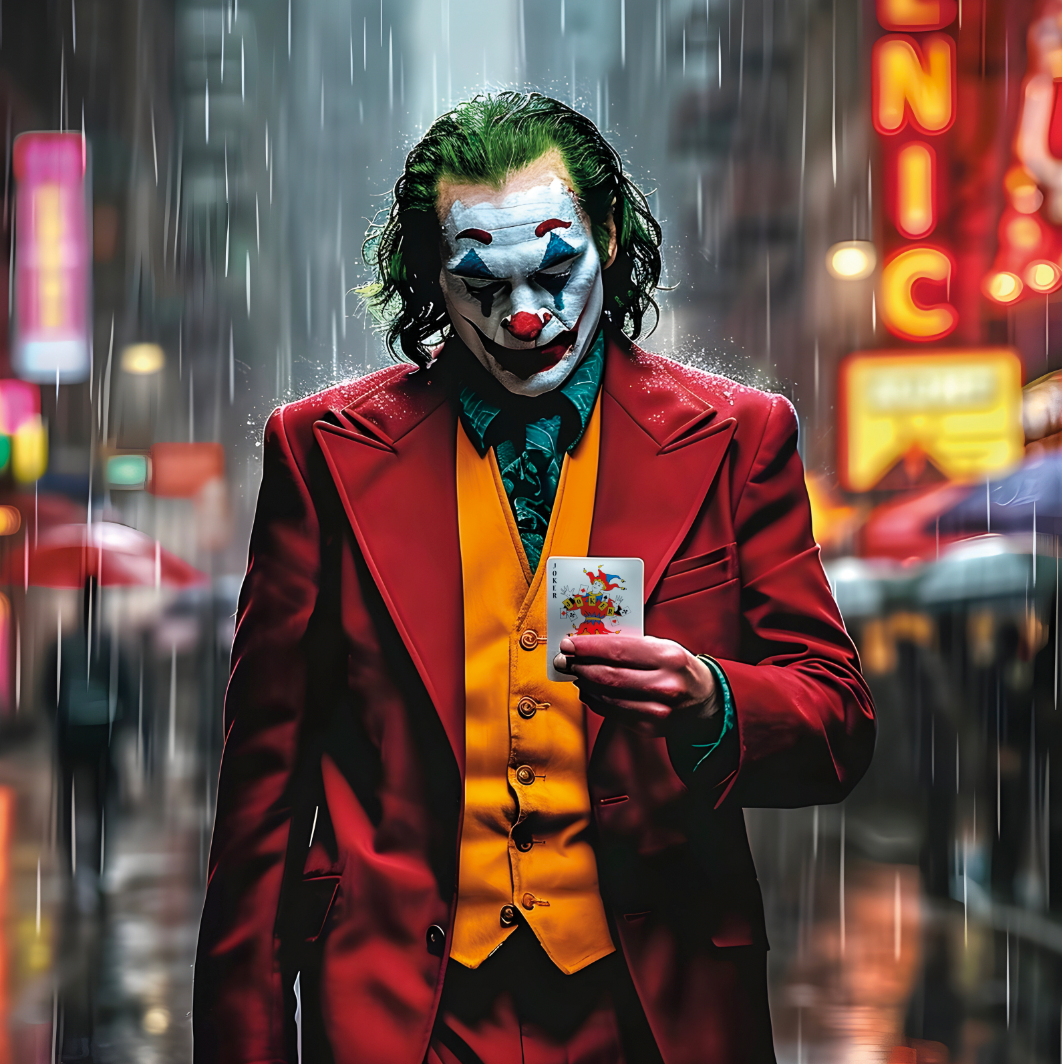 Tableau Cinématographique du Joker - Art Mural Moderne - Fabulartz.fr 