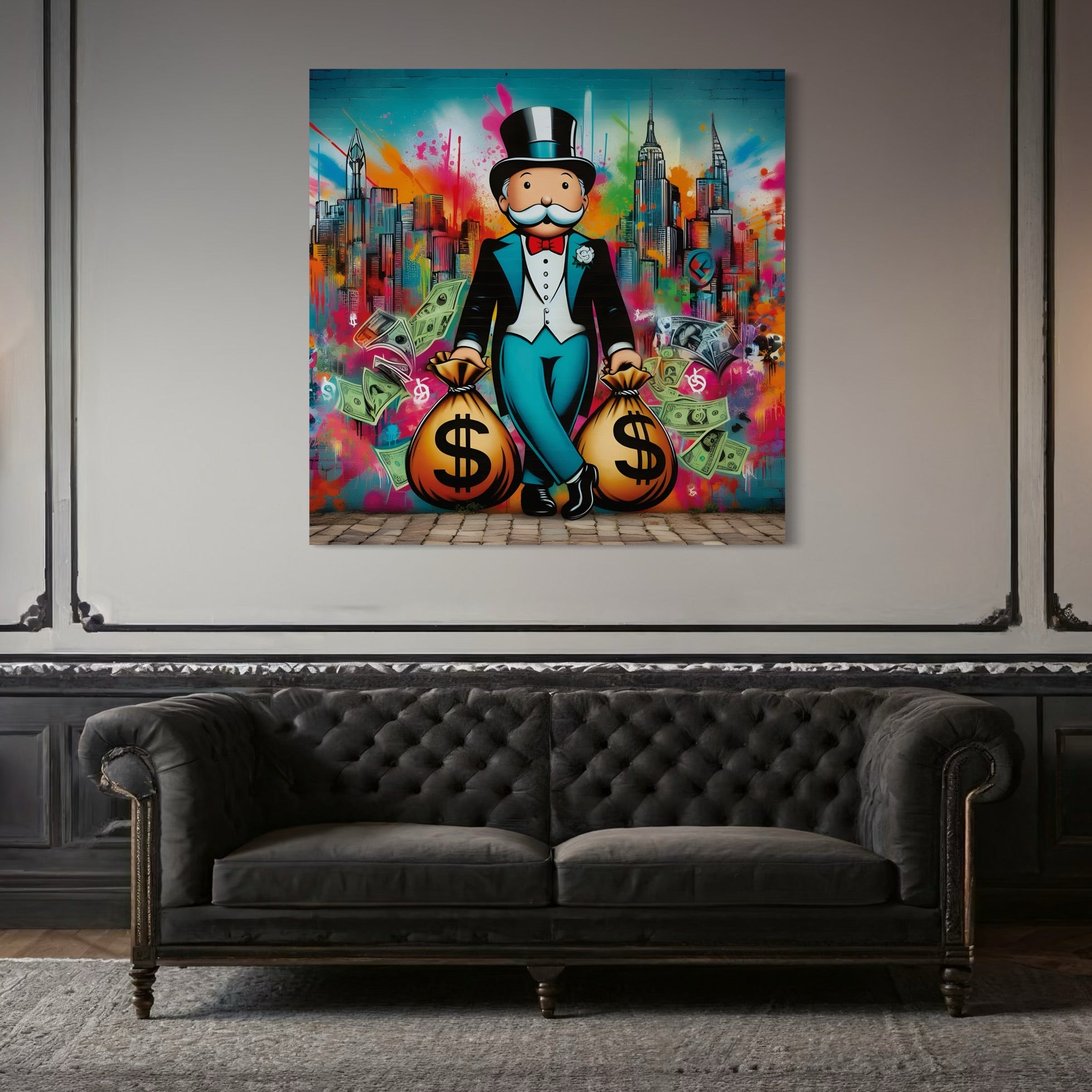 Tableau Monopoly Skyline – Décoration Murale Design - Fabulartz.fr 