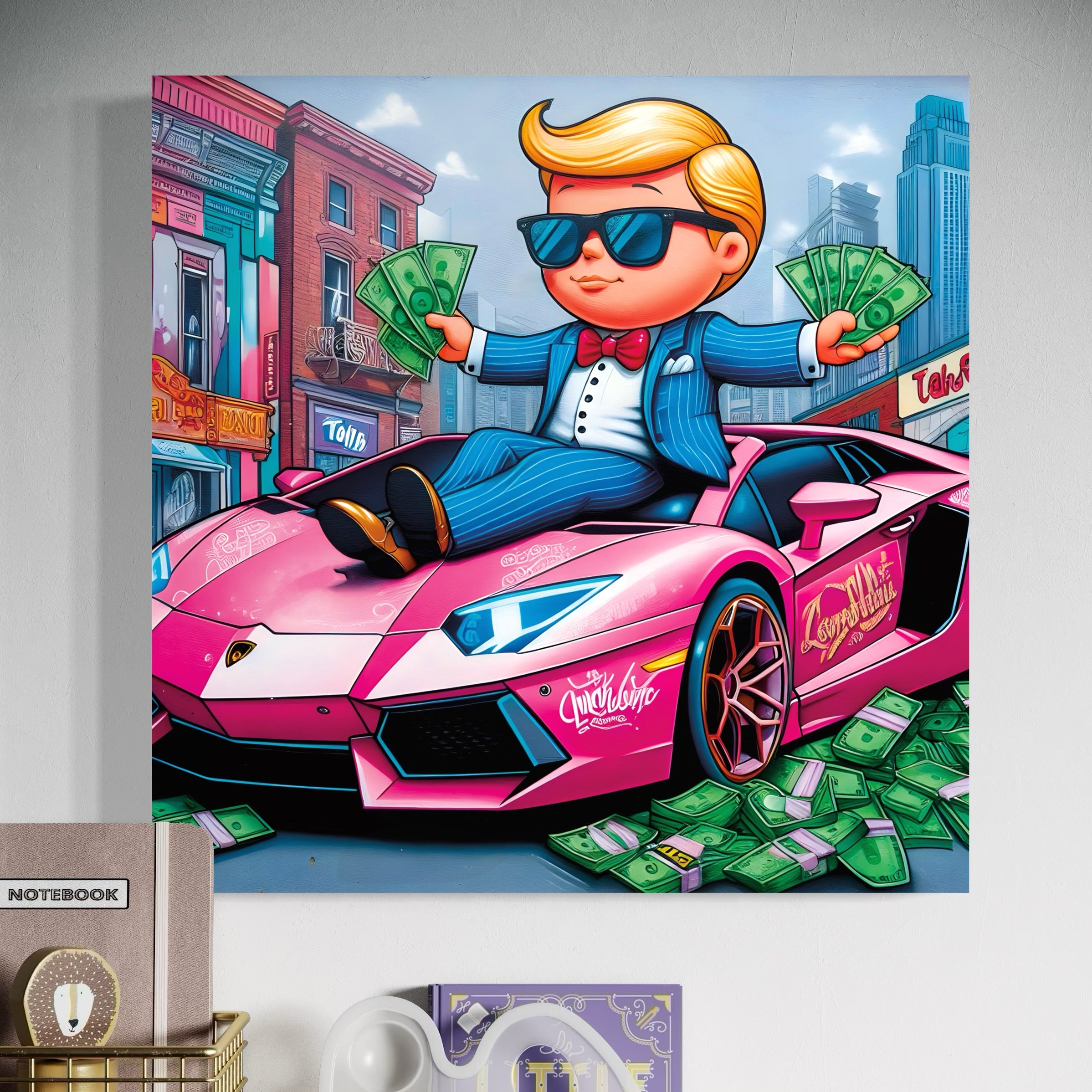 Tableau Monopoly Luxe Voiture – Décoration Murale Design - Fabulartz.fr 