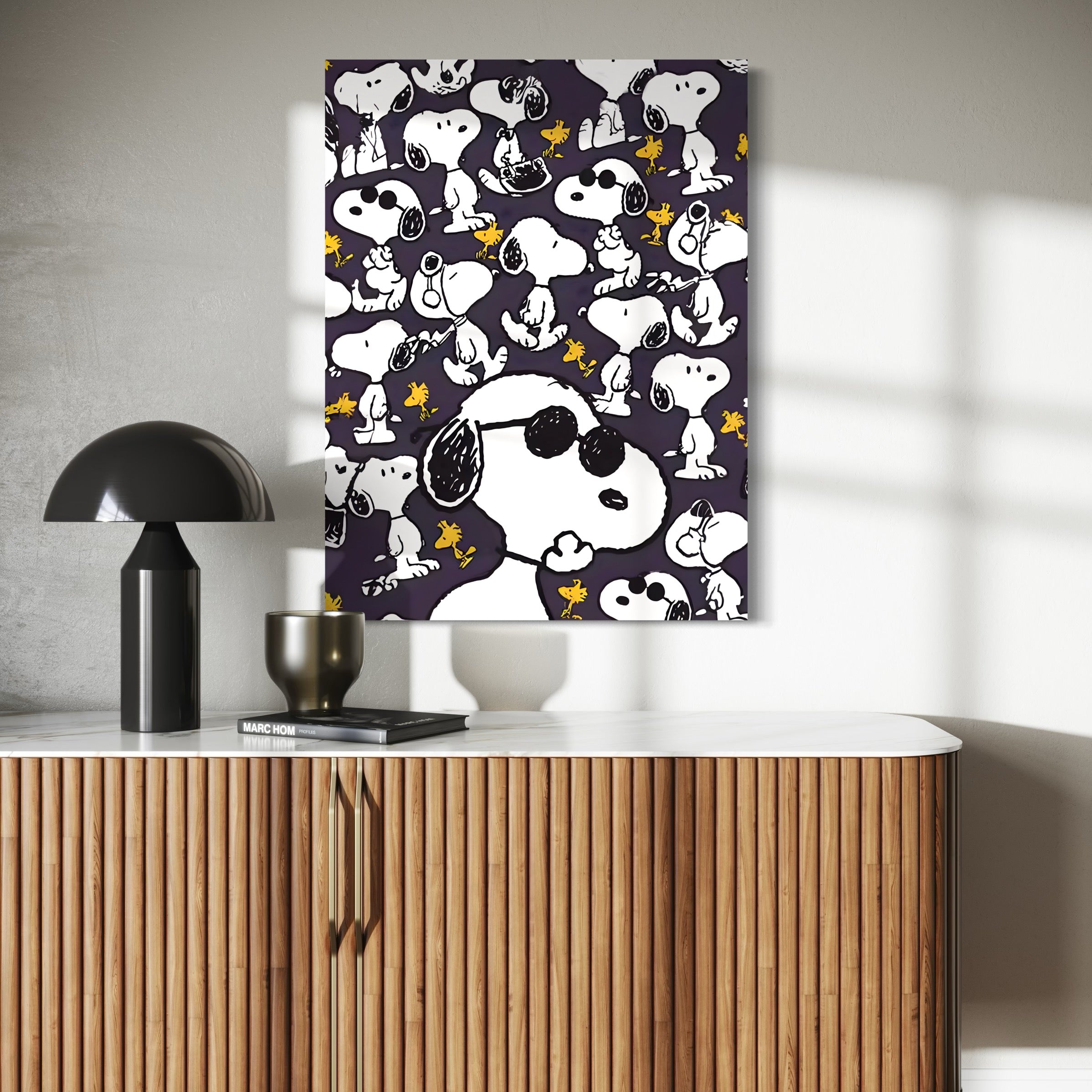 Tableau Snoopy Cool Pattern - Décoration Murale Originale - Fabulartz.fr 