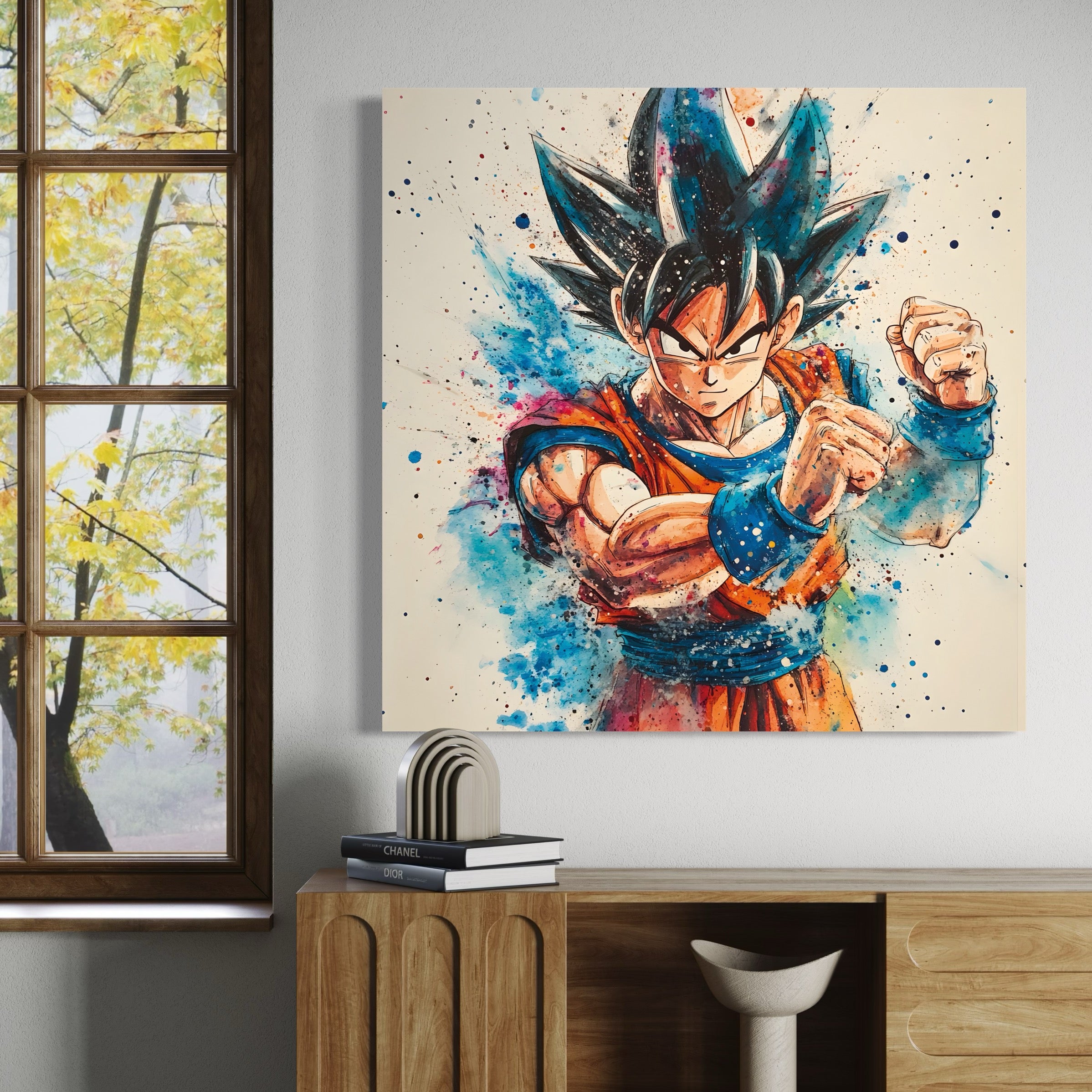 Tableau Dragon Ball Z Goku Éclat de Couleurs - Décoration Artistique - Fabulartz.fr 