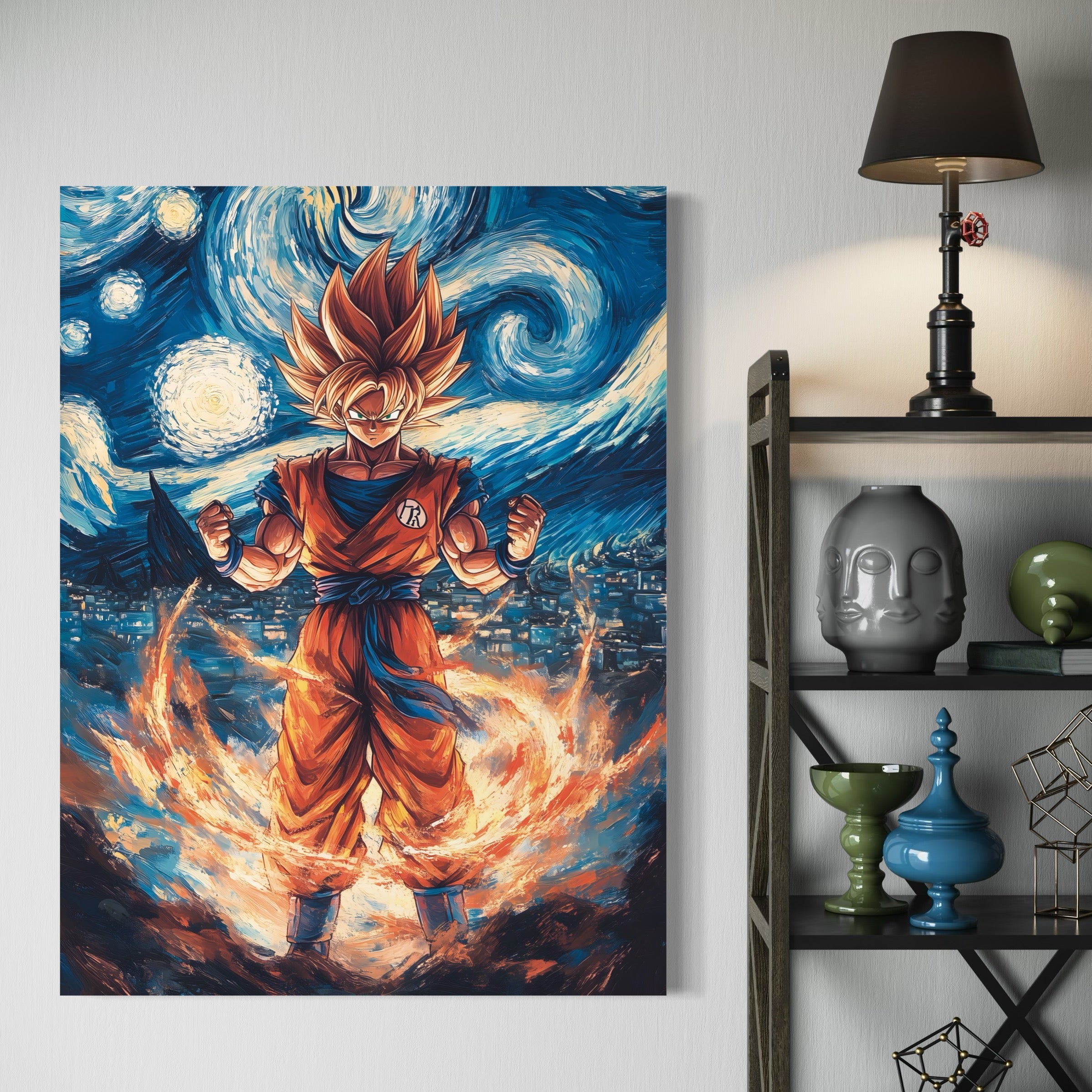 Tableau Dragon Ball Z Goku Etoilé - Déco Murale Artistique - Fabulartz.fr 