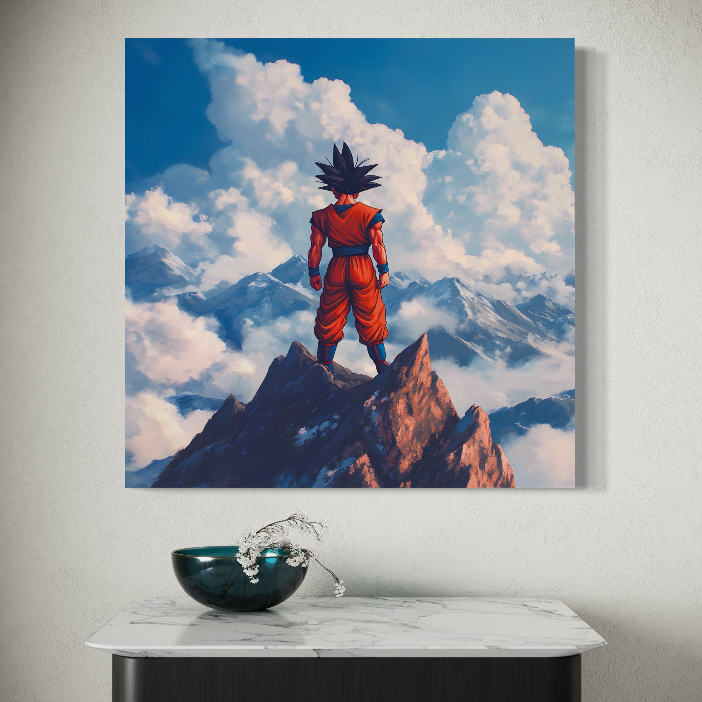 Tableau Dragon Ball Z Goku Contemplatif - Déco Murale