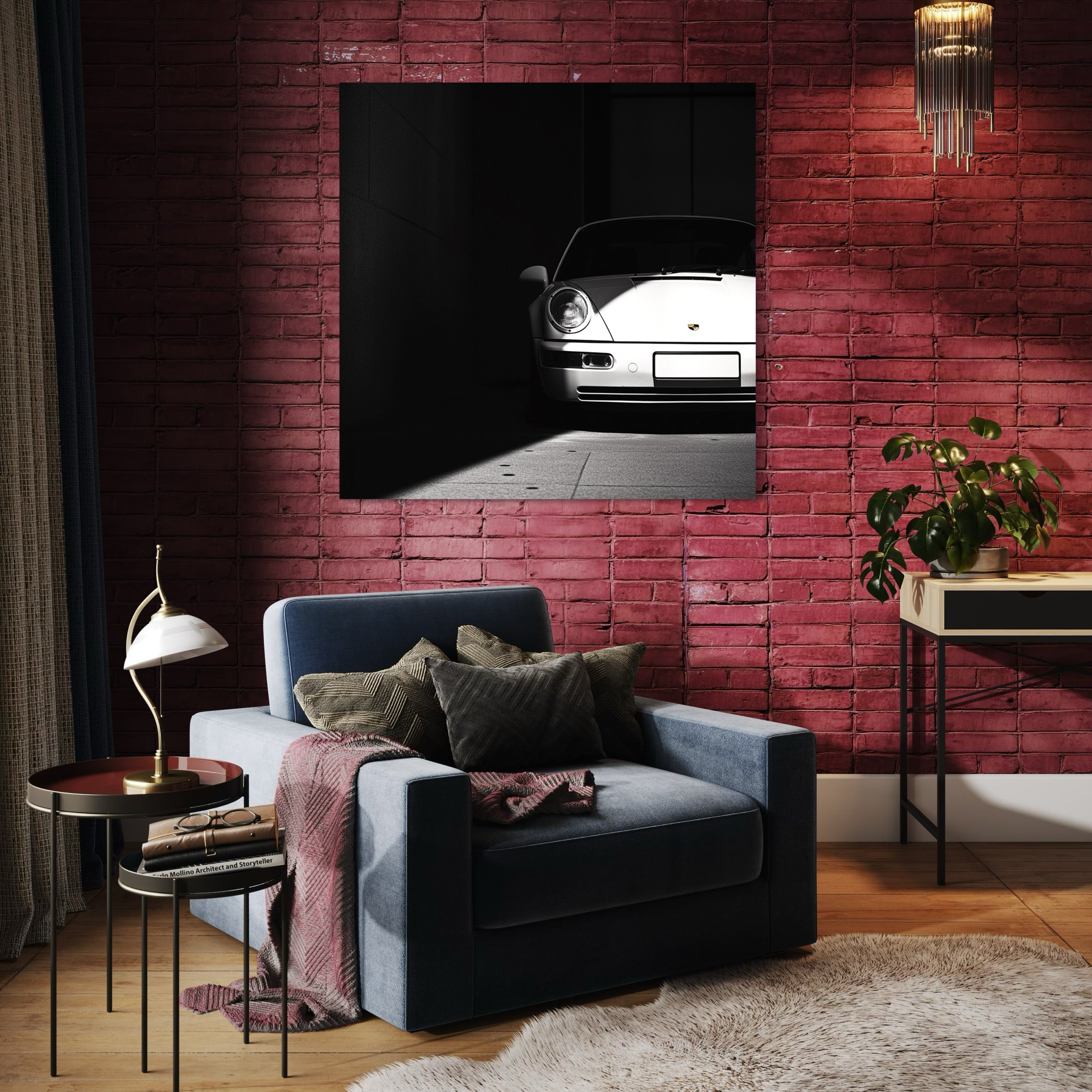 Tableau Porsche en Ombres – Décoration Murale Design - Fabulartz.fr 