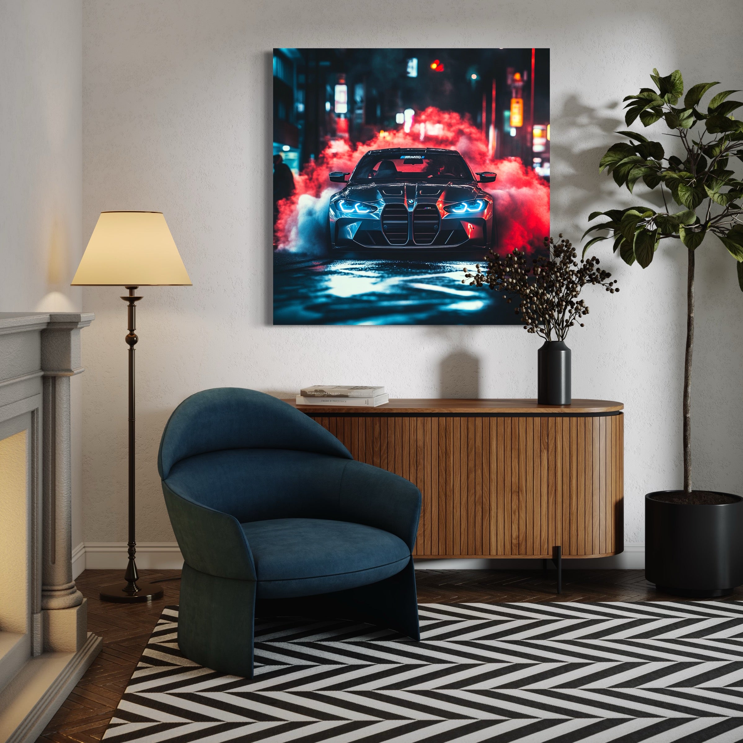 Tableau BMW Drift Urbain - Décoration Murale Design