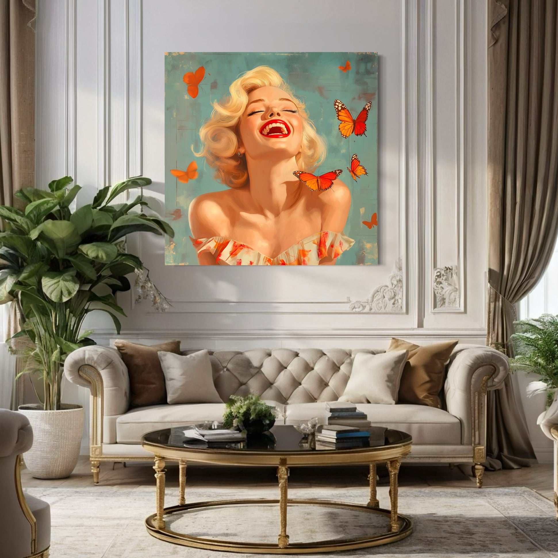 Tableau Marilyn Monroe Butterfly - Décoration Murale Design - Fabulartz.fr 