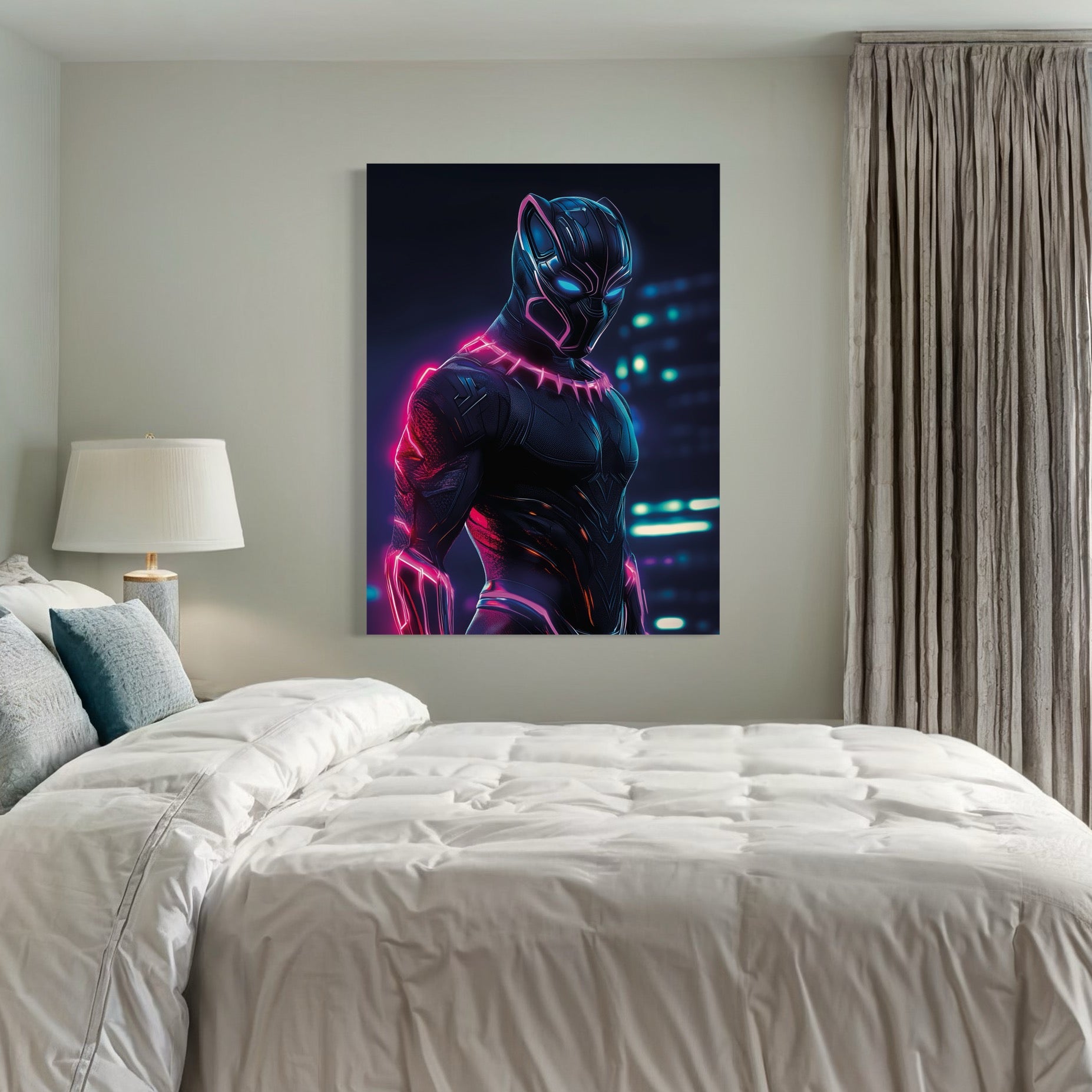 Tableau Black Panther - Art Mural - Fabulartz.fr 