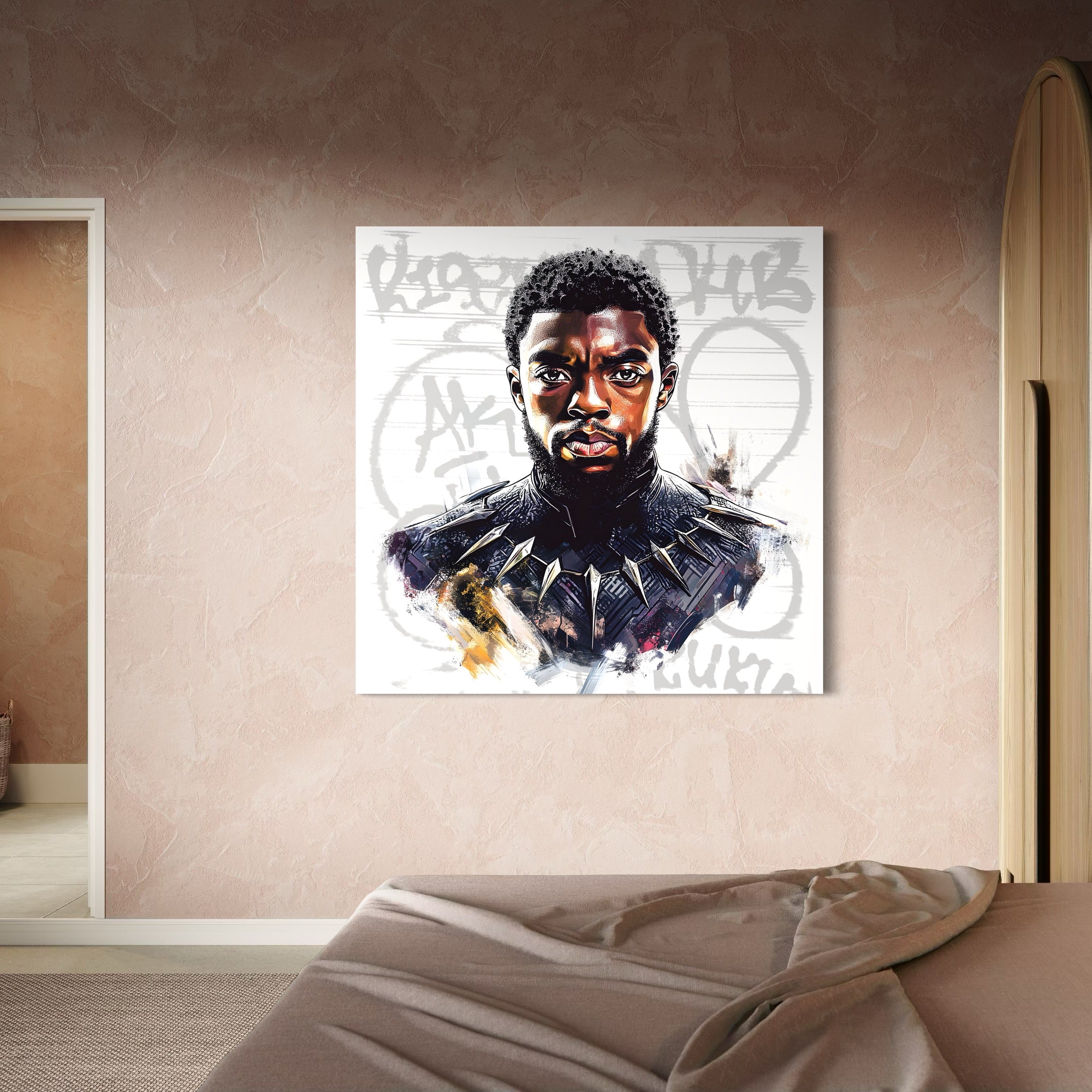 Tableau Black Panther - Portrait Réaliste - Fabulartz.fr 