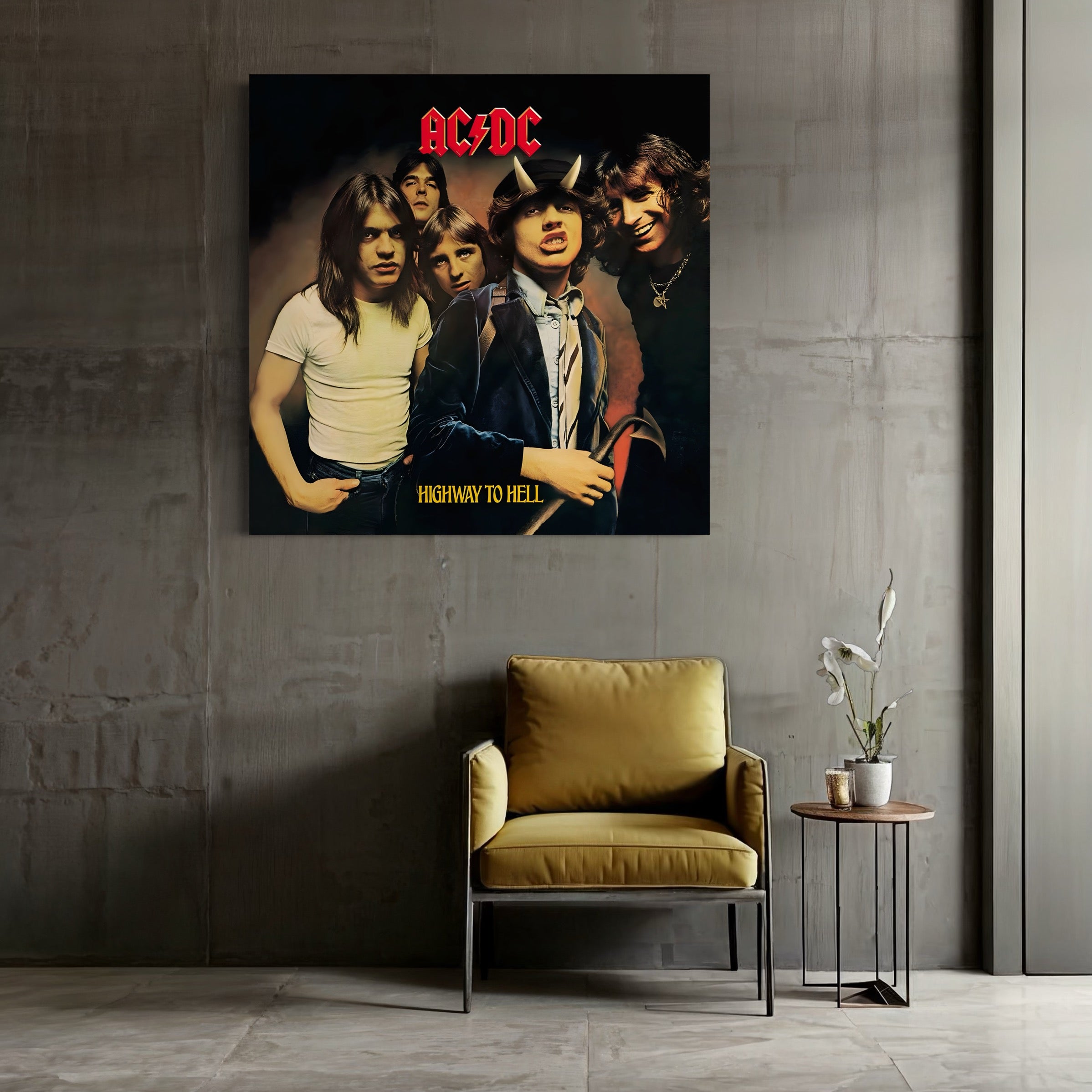 Tableau ACDC Highway to Hell - Décoration Murale Design - Fabulartz.fr 