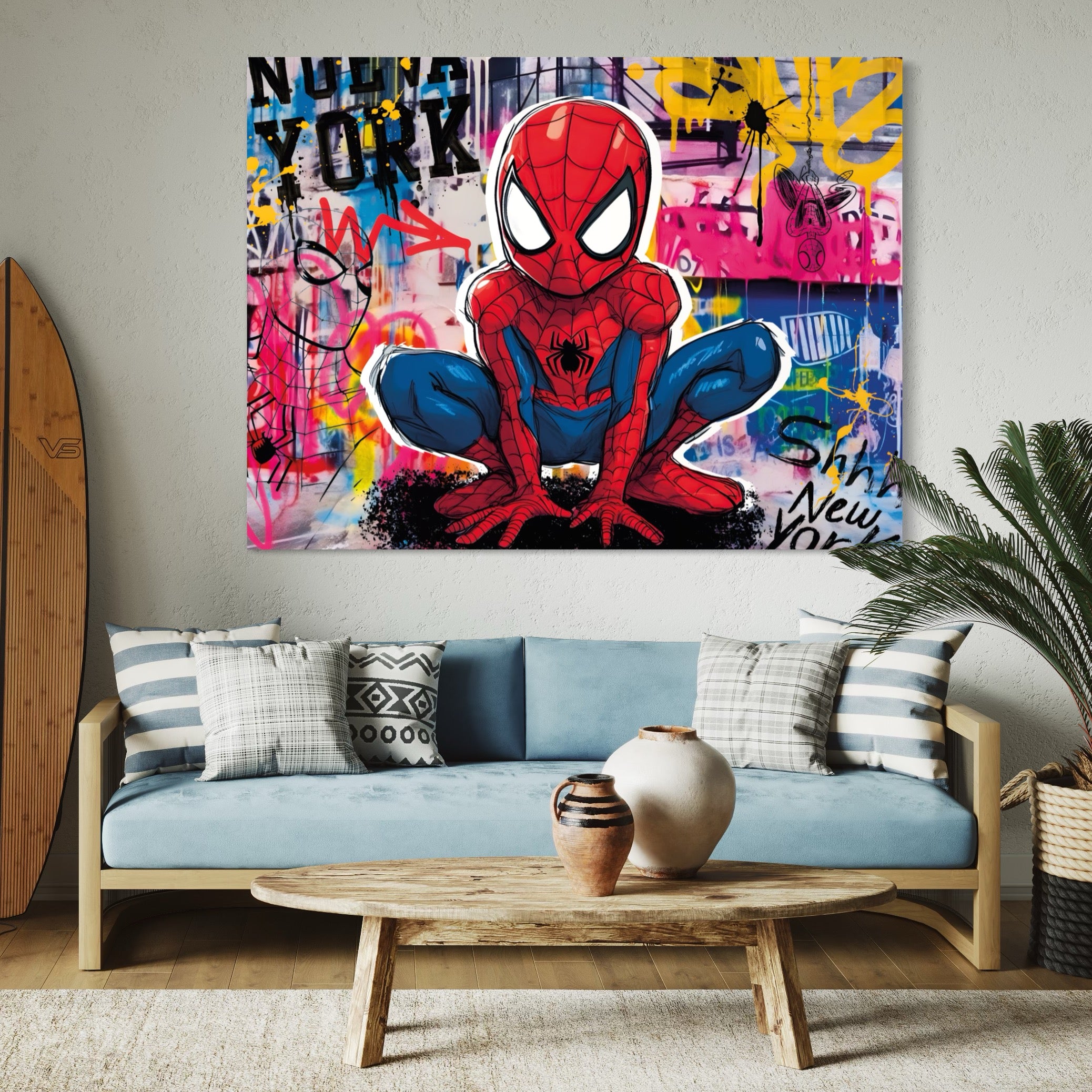 Tableau Spiderman - Héros de New York - Fabulartz.fr 