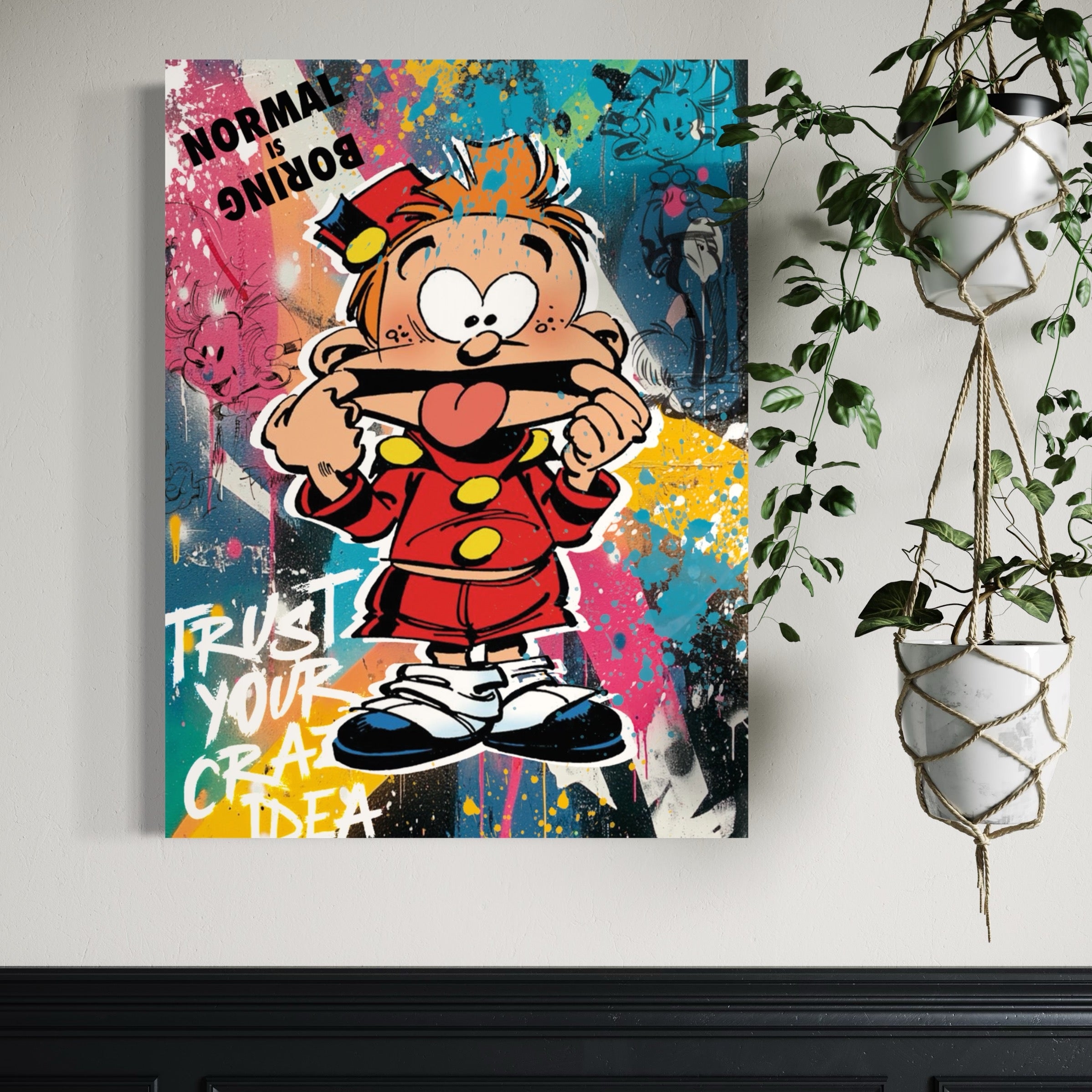 Tableau Spirou - Inspiration et Style Pop Art - Fabulartz.fr 