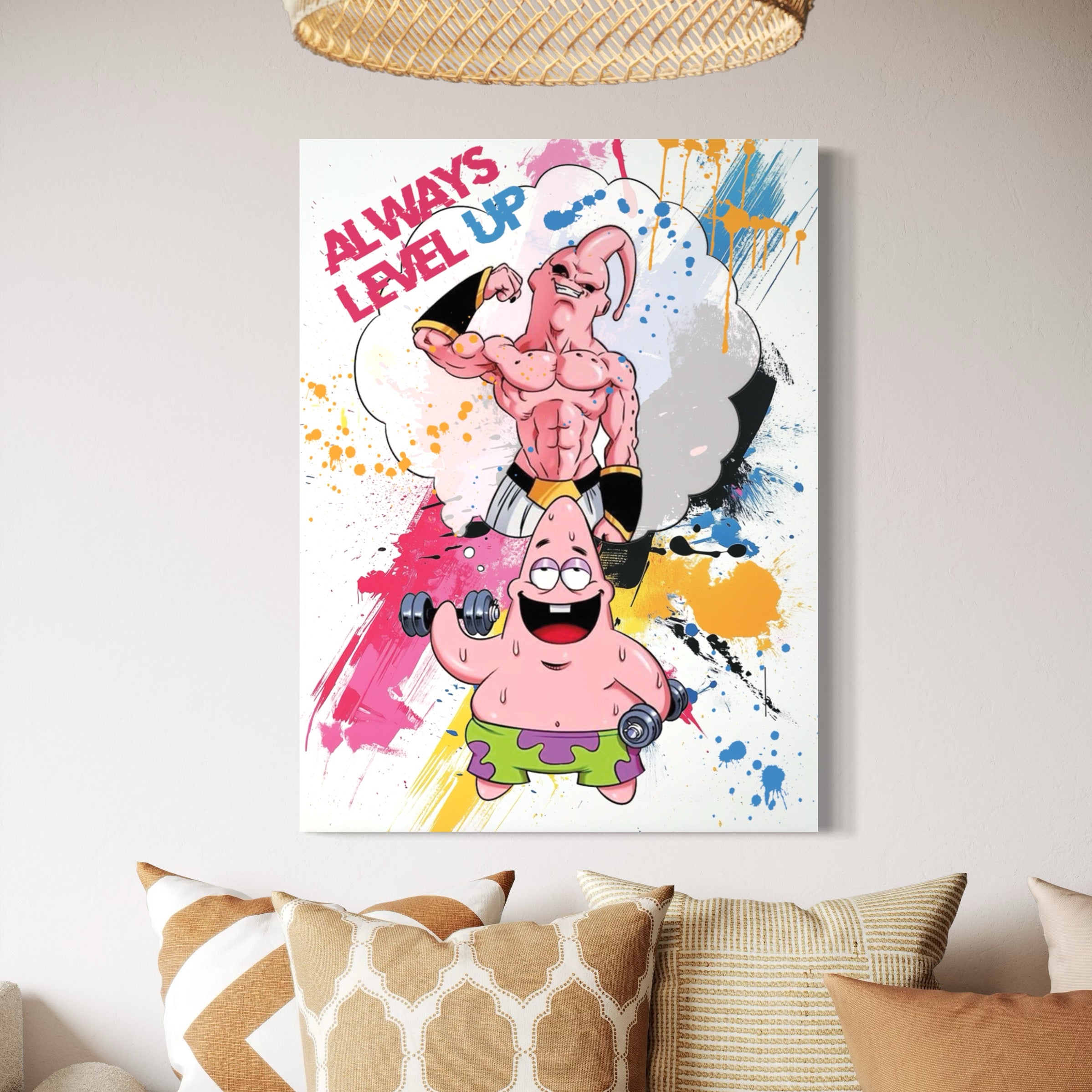 Tableau Bob L'Éponge Patrick - Motivation et Style Pop Art - Fabulartz.fr 