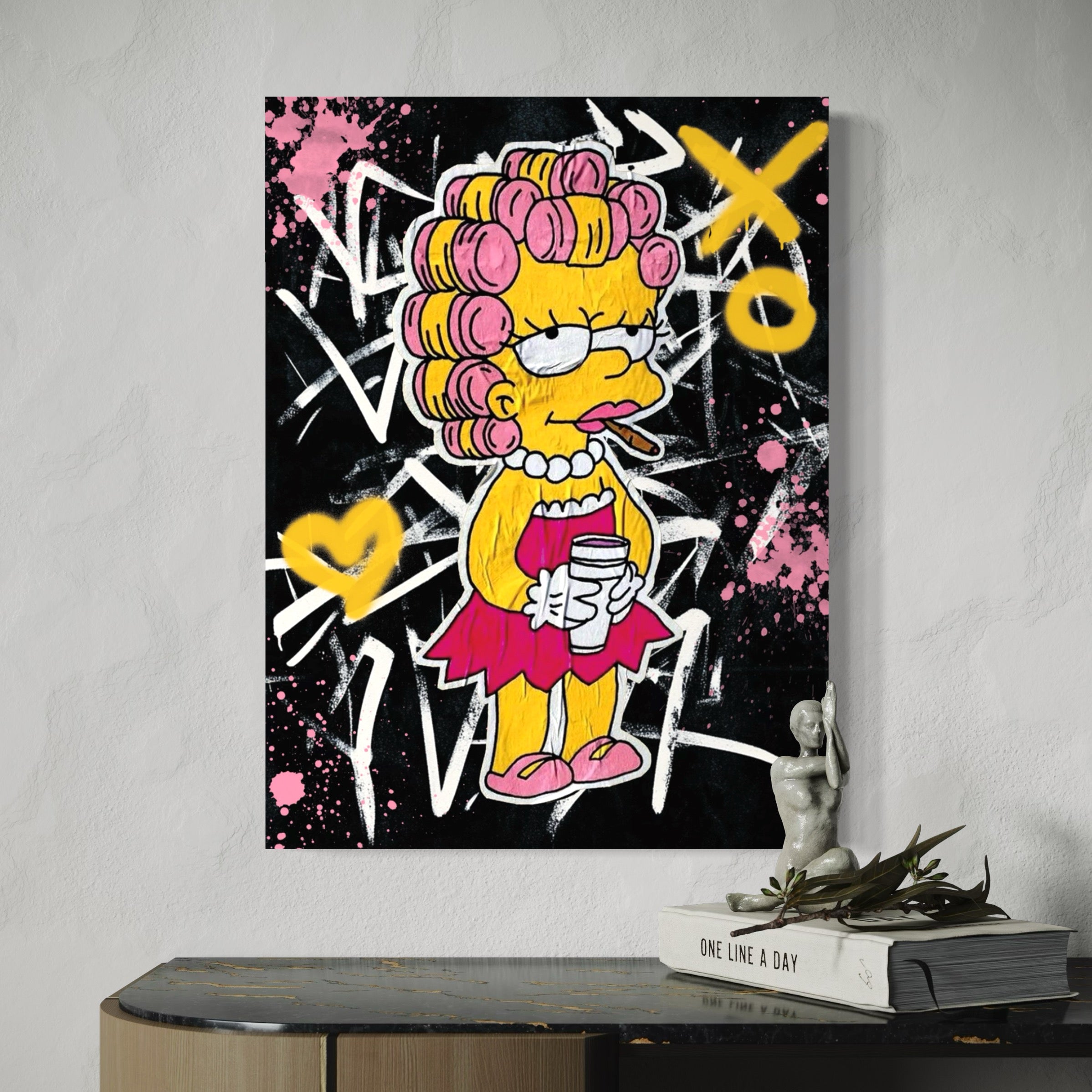 Tableau Simpson - Lisa Pop Graffiti Street Art - Fabulartz.fr 