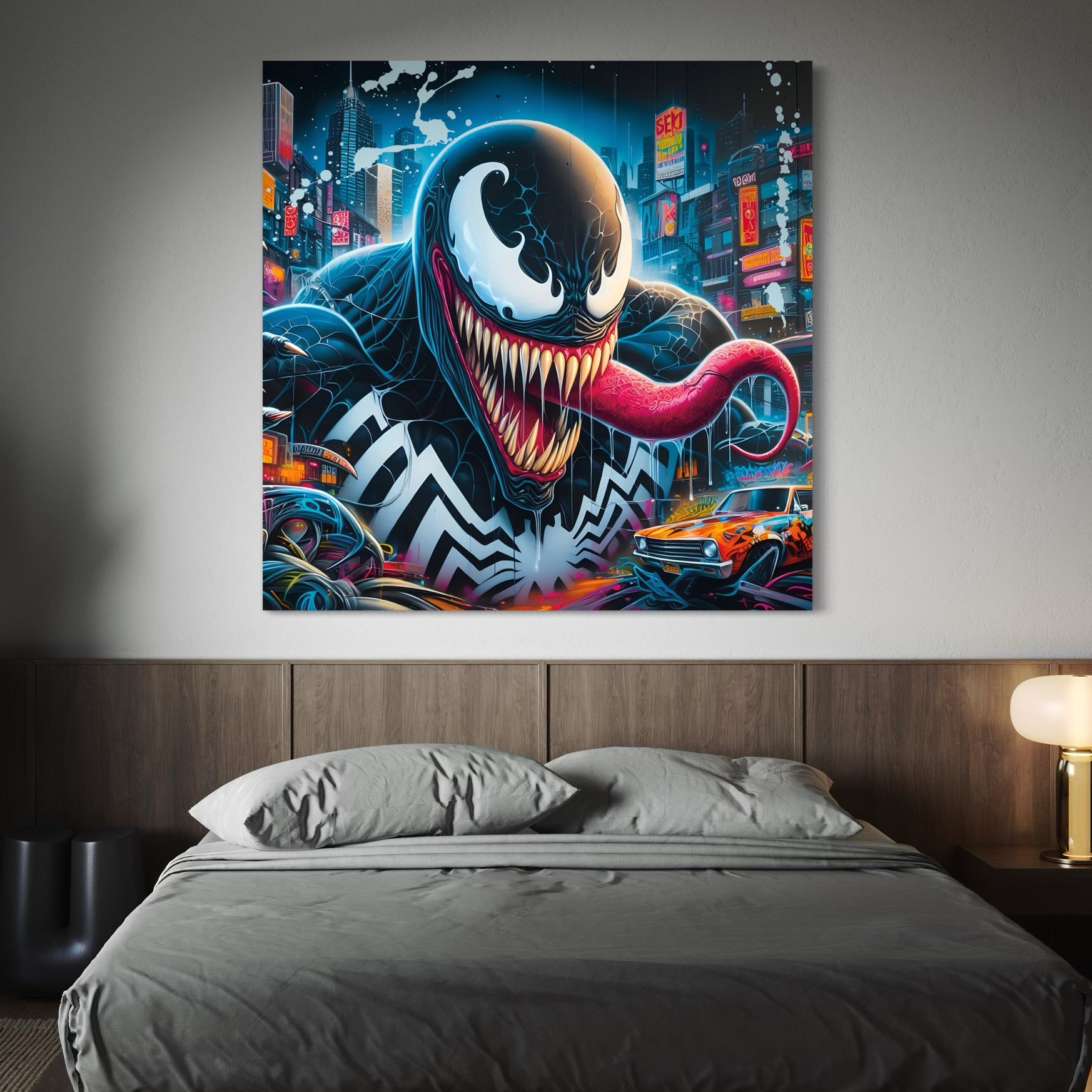 Tableau Venom Urbain - Déco Murale Moderne - Fabulartz.fr 