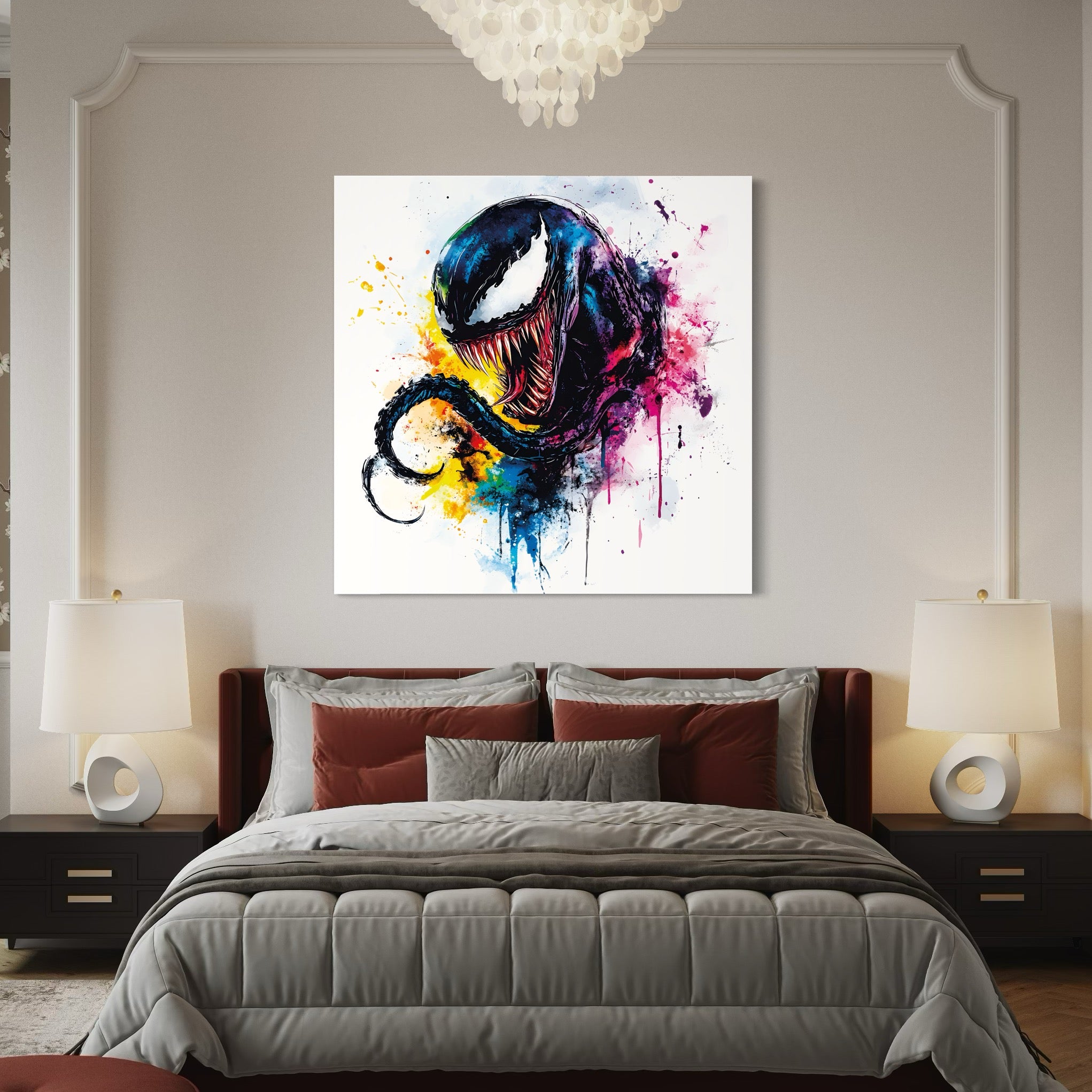 Tableau Venom Coloré - Décoration Murale Design - Fabulartz.fr 