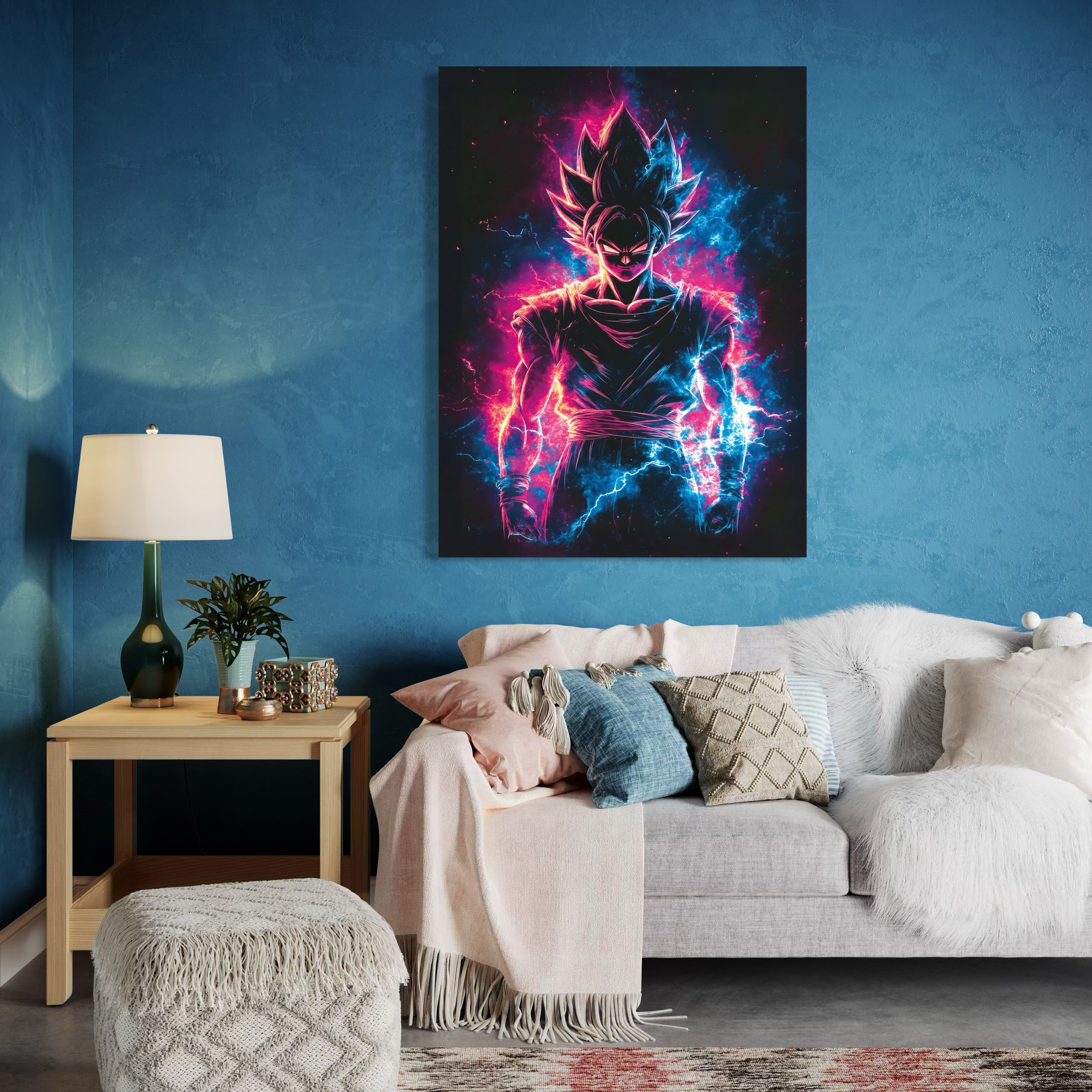 Tableau Dragon Ball Z Goku Super Saiyan - Déco Murale Moderne - Fabulartz.fr 