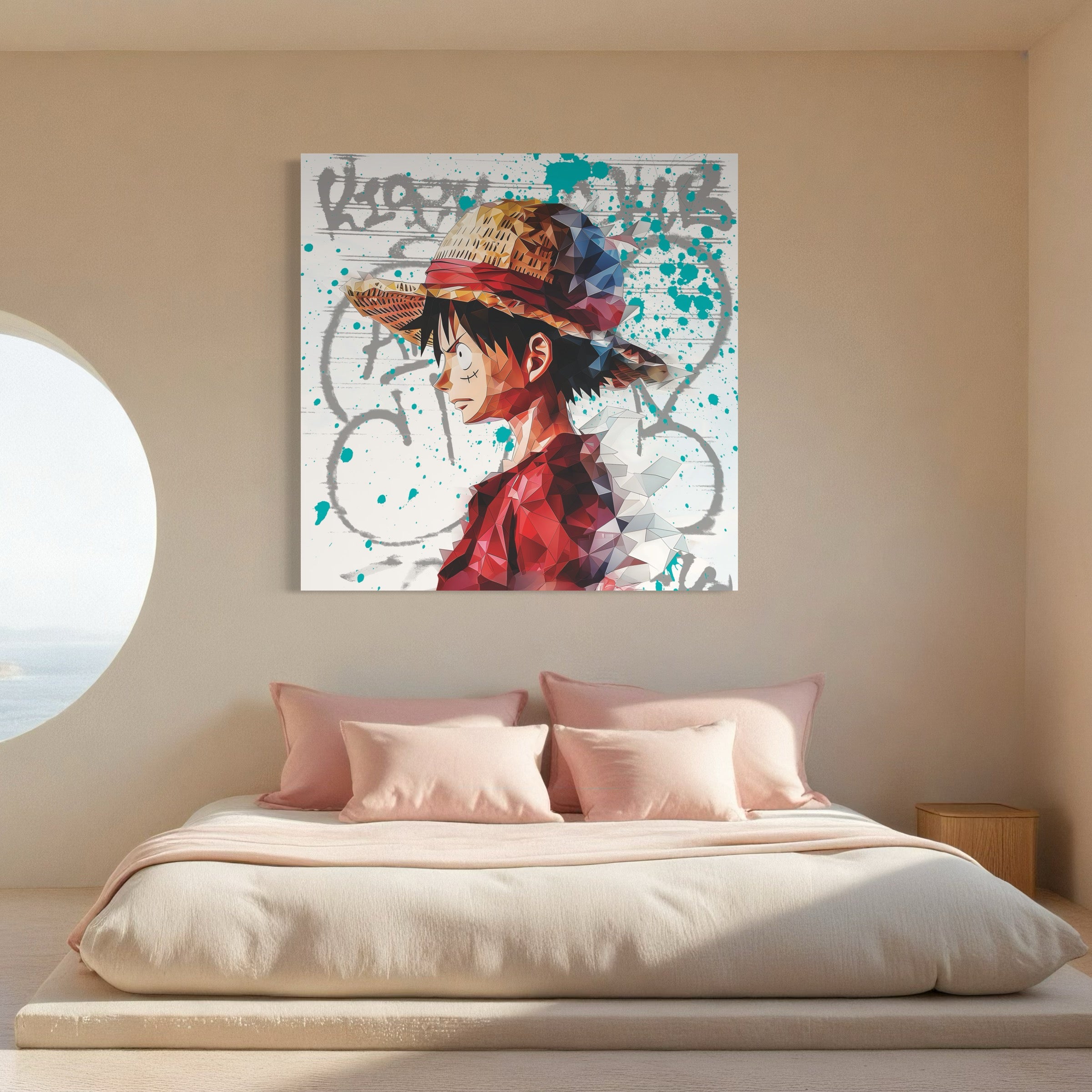 Tableau One Piece Luffy Profil Artistique - Décoration Murale - Fabulartz.fr 