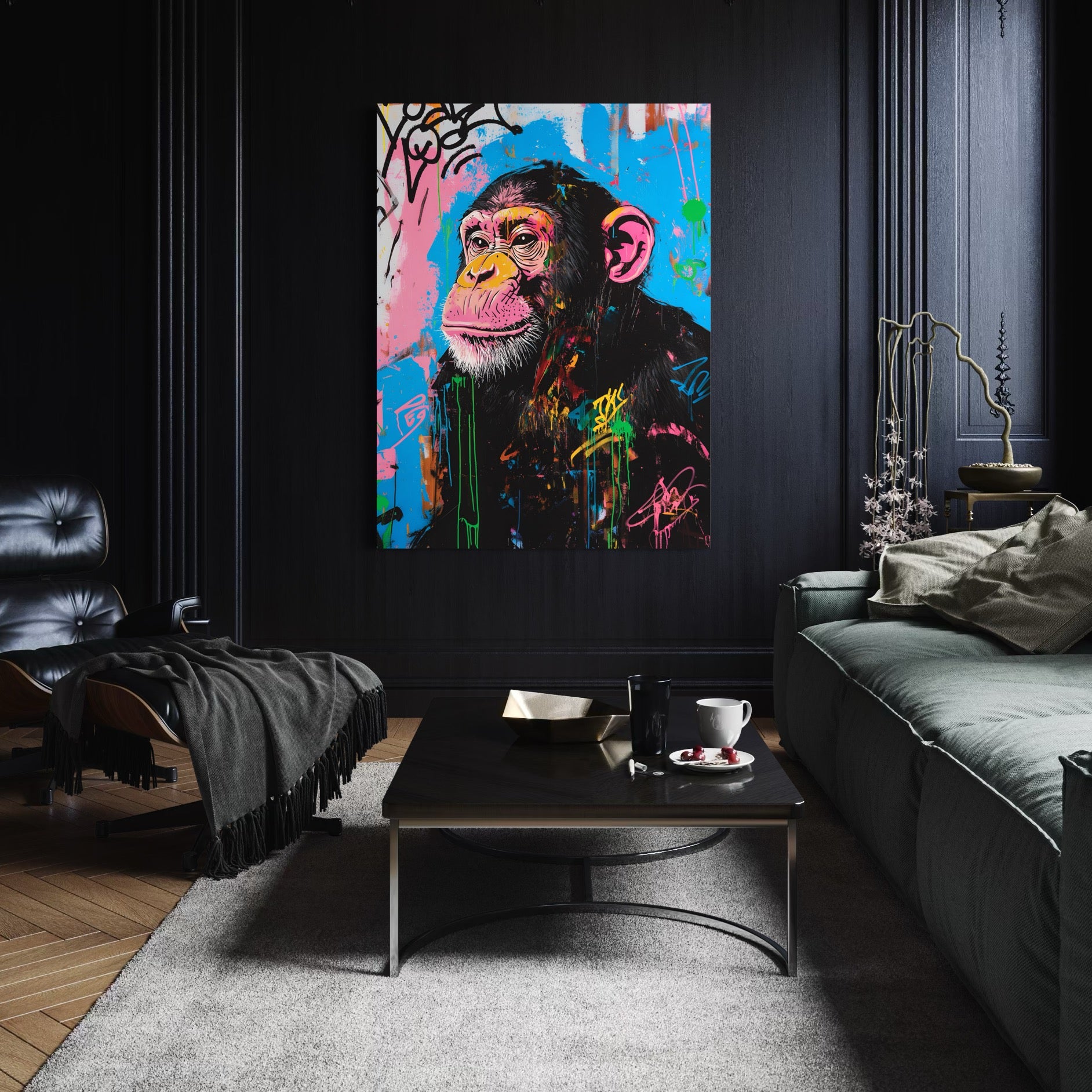 Painting Urban Monkey - Modern wall decor