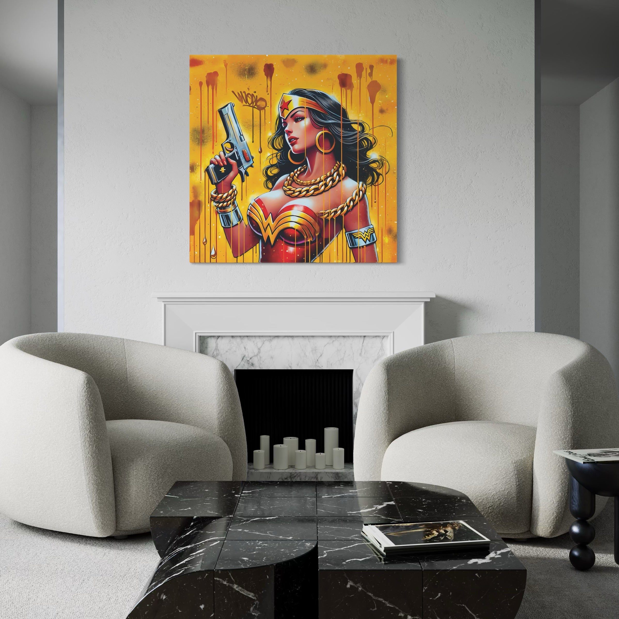 Tableau Wonder Woman Moderne - Déco Murale Design