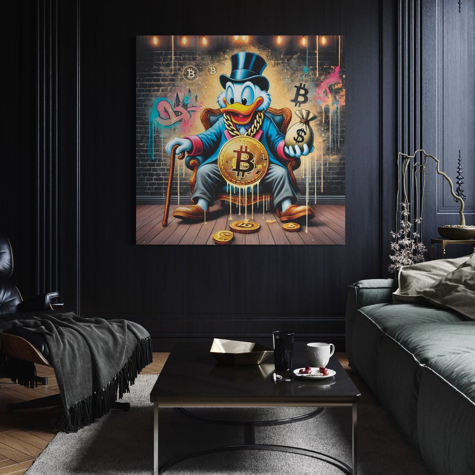 Paintings Scrooge Street Art - Pop Art Wall Frame Design Decoration