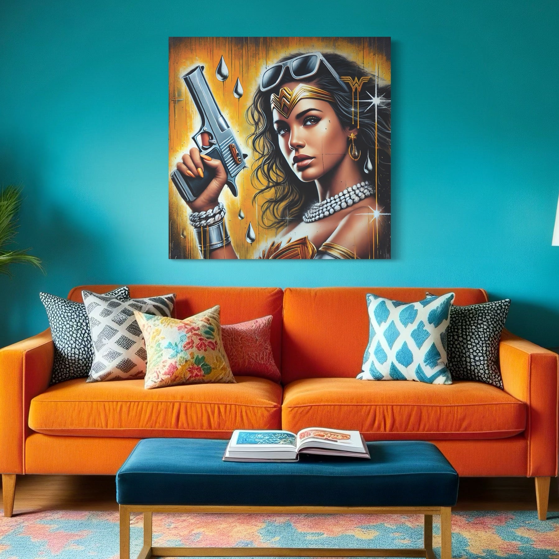 Wonder Woman Glamour - Decorazione murale di design