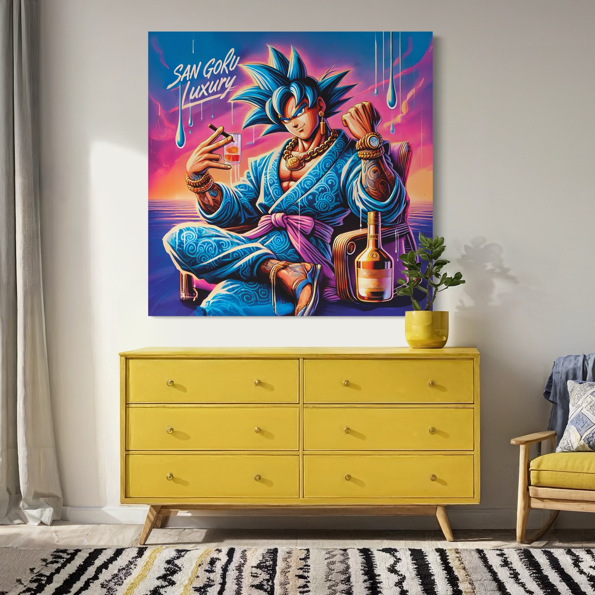 Dragon Ball Z San Goku Luxury - Decorazione murale di design