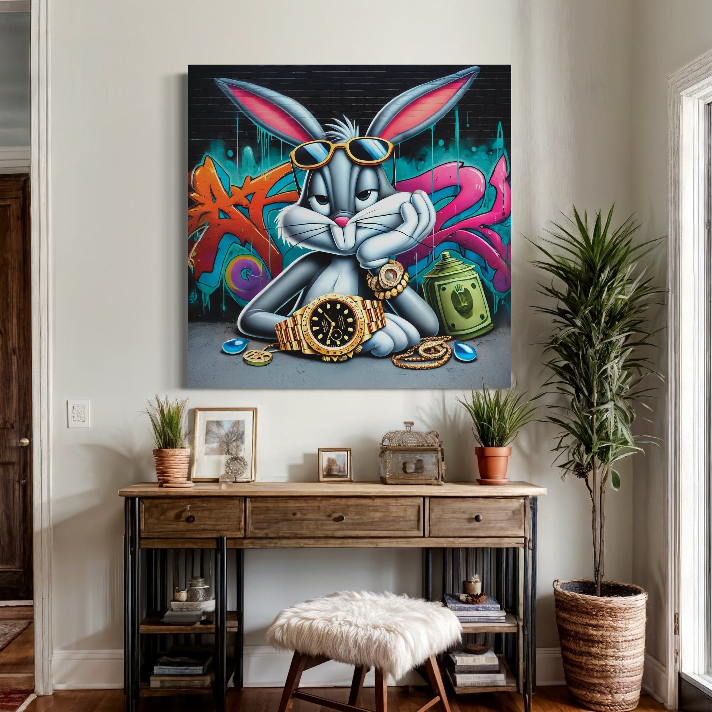 Tableau Bugs Bunny Luxe - Modern Design Wall Decoration