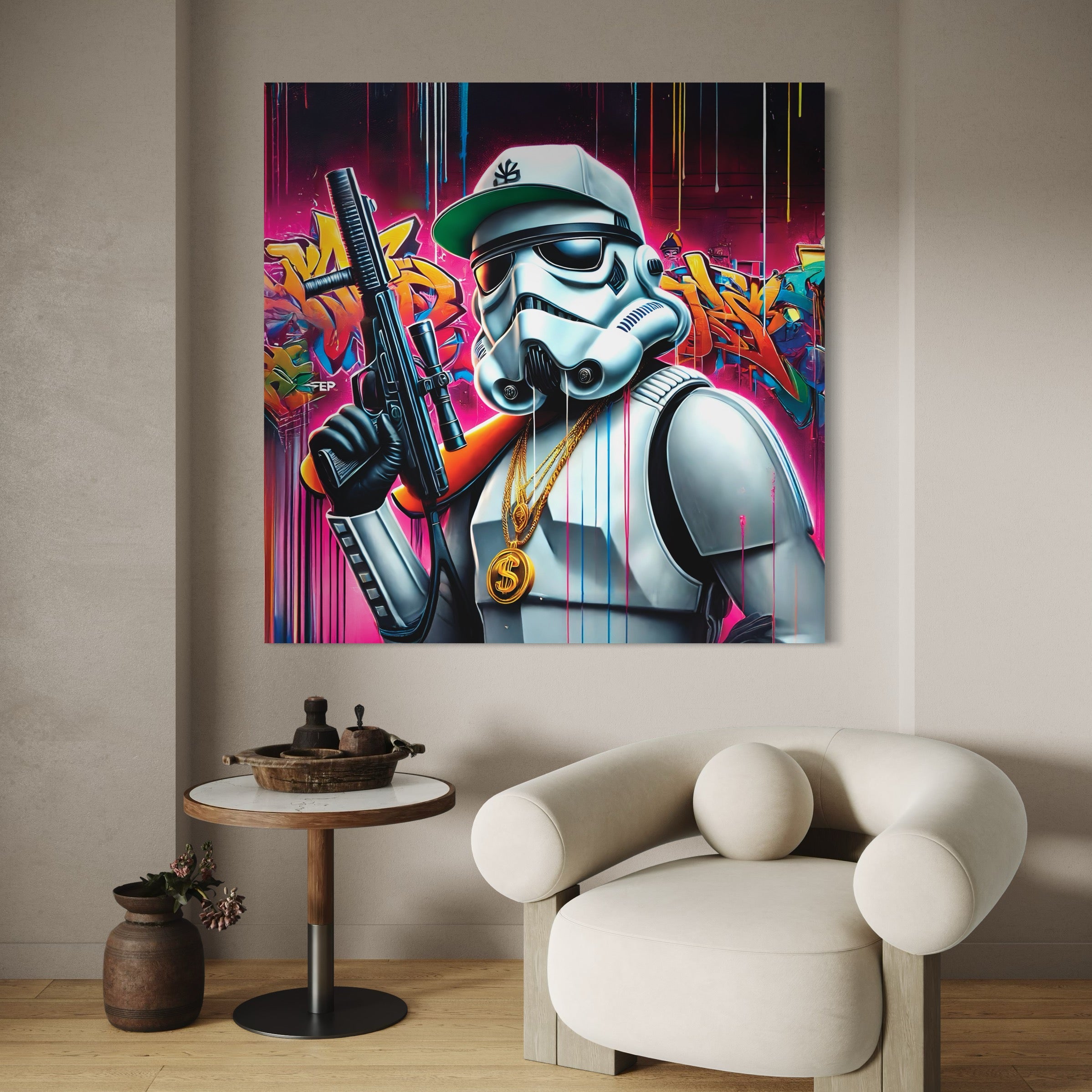 Tableau Stars Wars Street Stormtrooper - Déco Murale Design