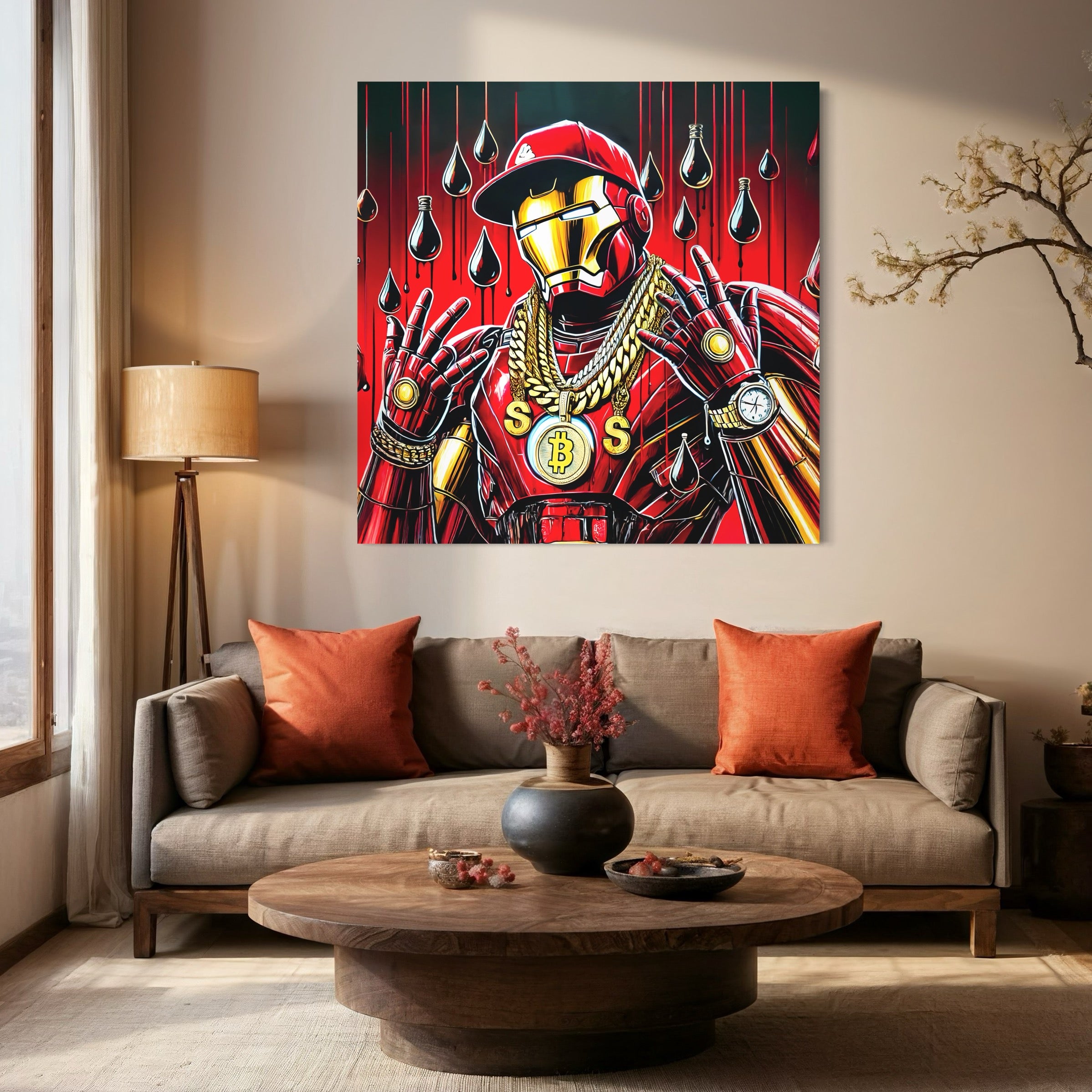 Tableau Iron Man Urban Royalty - Cadre Mural Déco Moderne