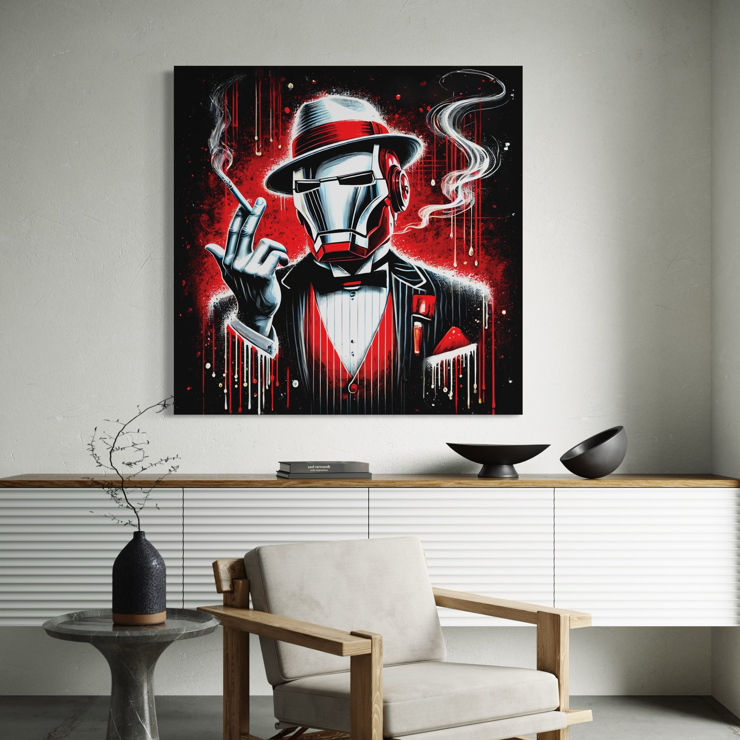 Iron Man Smoking Elegance - Design wall decor