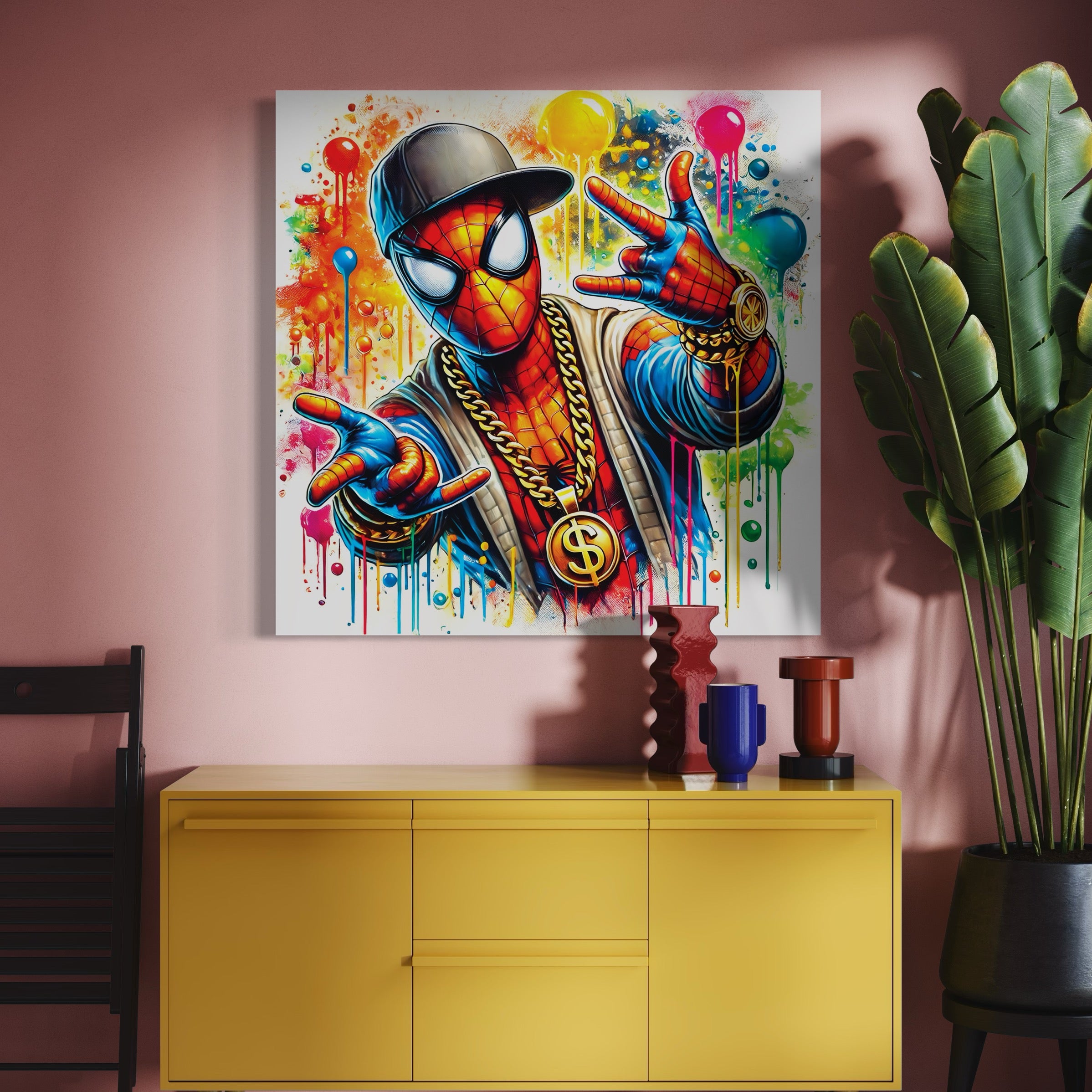 Spiderman Hip-Hop - Decorazione da parete di design