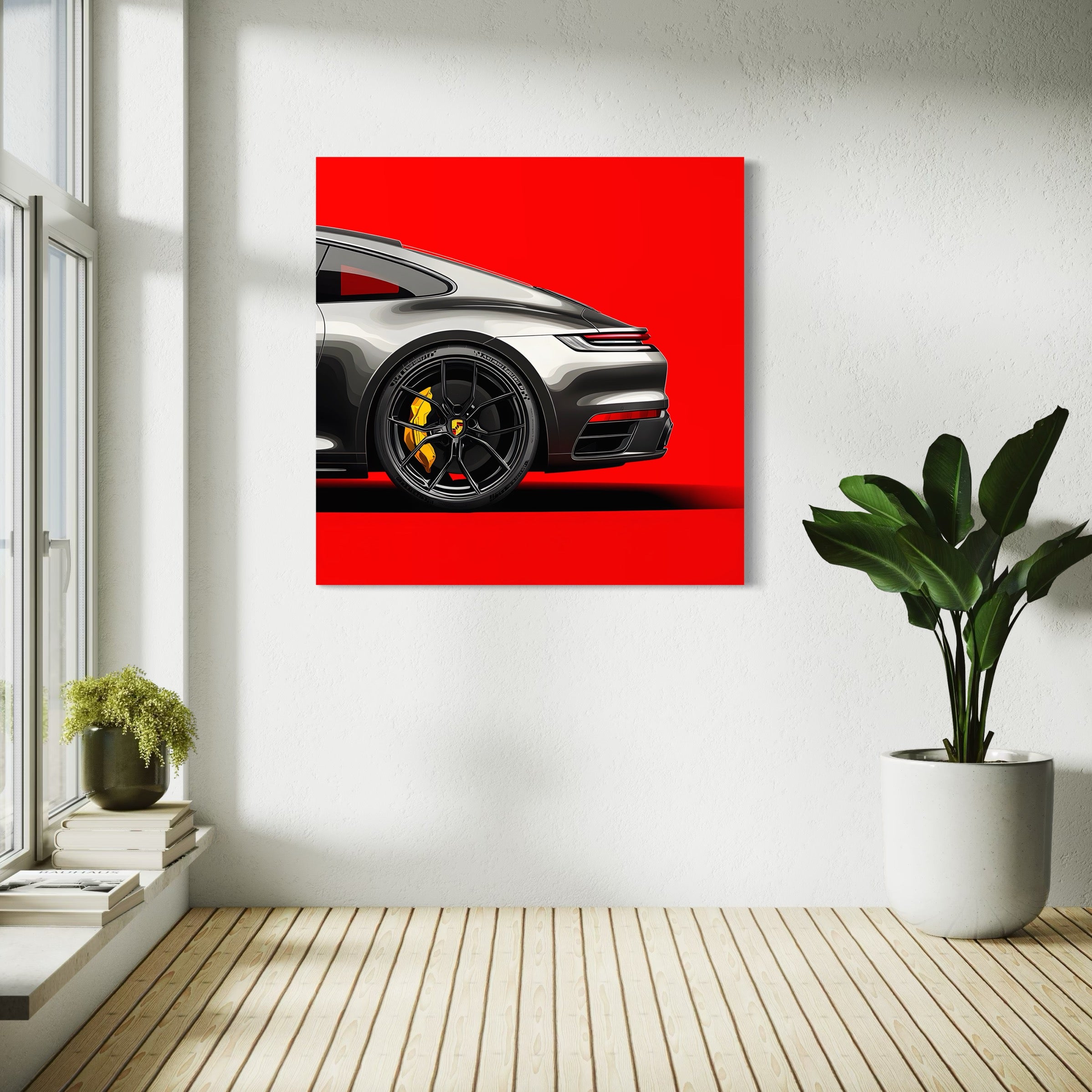 Picture Porsche 911 Minimalist - Frame Modern Wall Decor