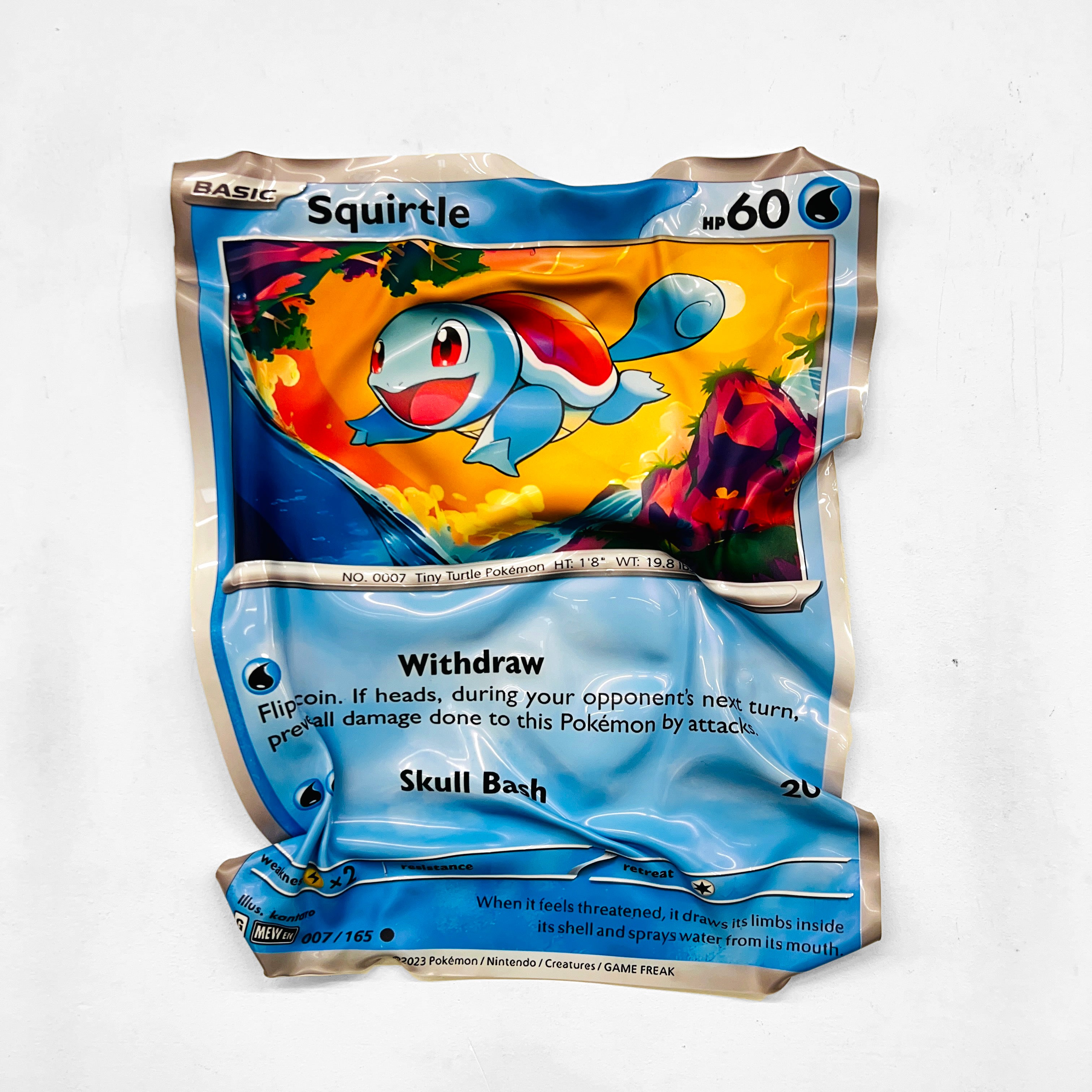 Pokemon Squirtle card - Wall sculpture - AVAILABLE ✅