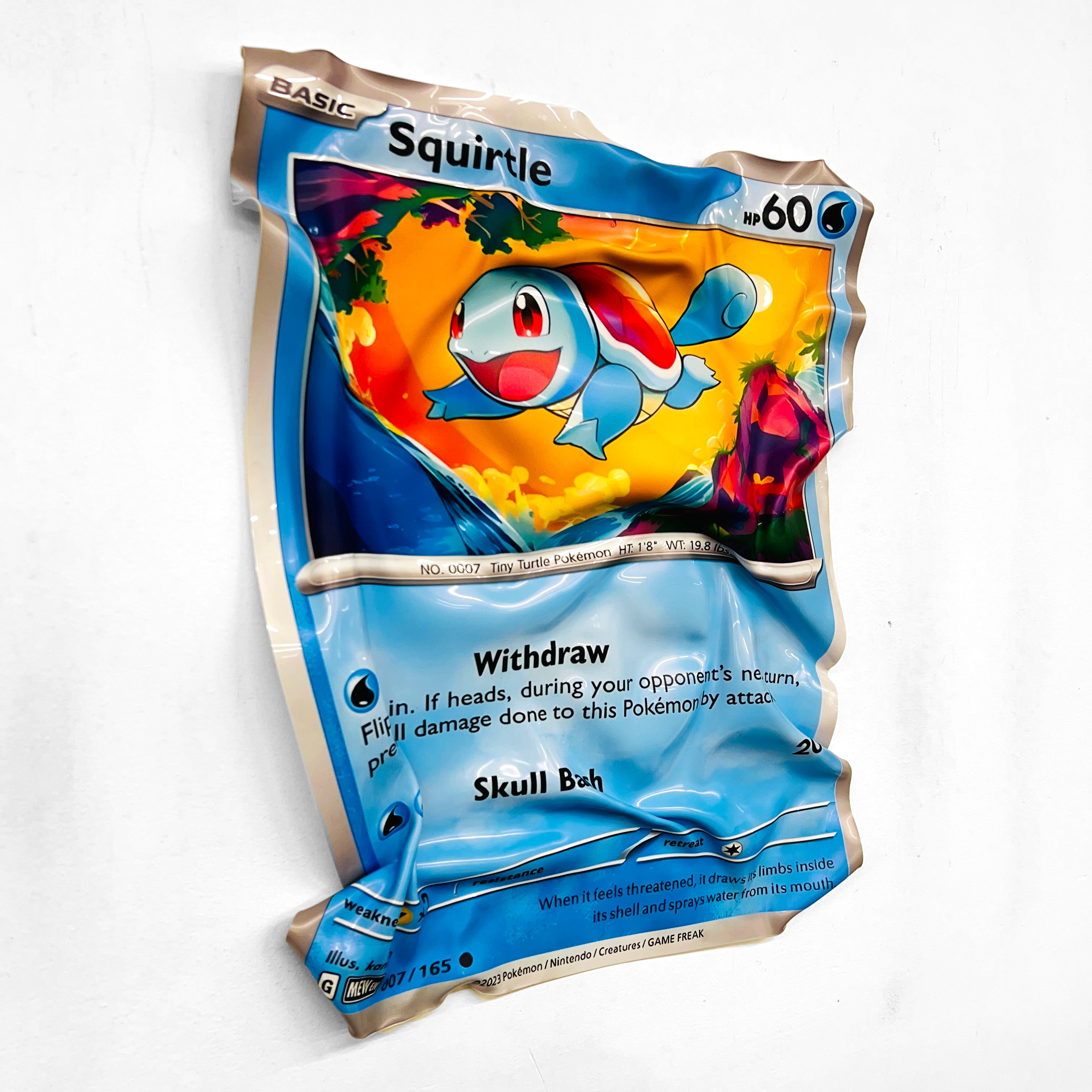 Pokemon Squirtle card - Wall sculpture - AVAILABLE ✅