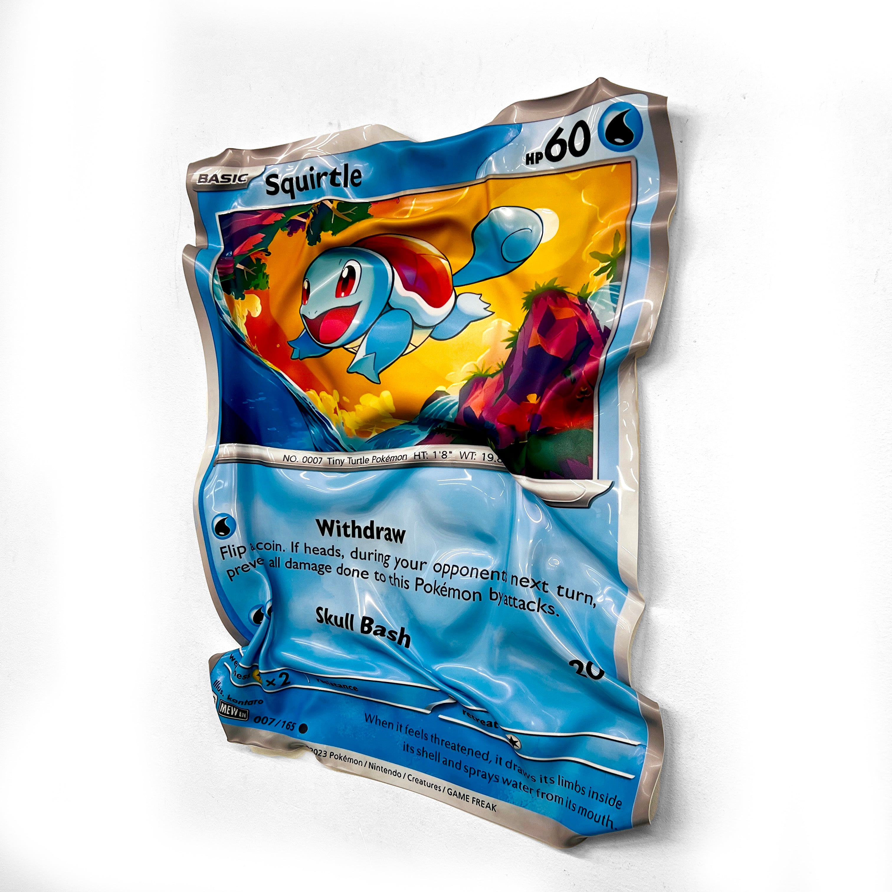 Pokemon Squirtle card - Wall sculpture - AVAILABLE ✅