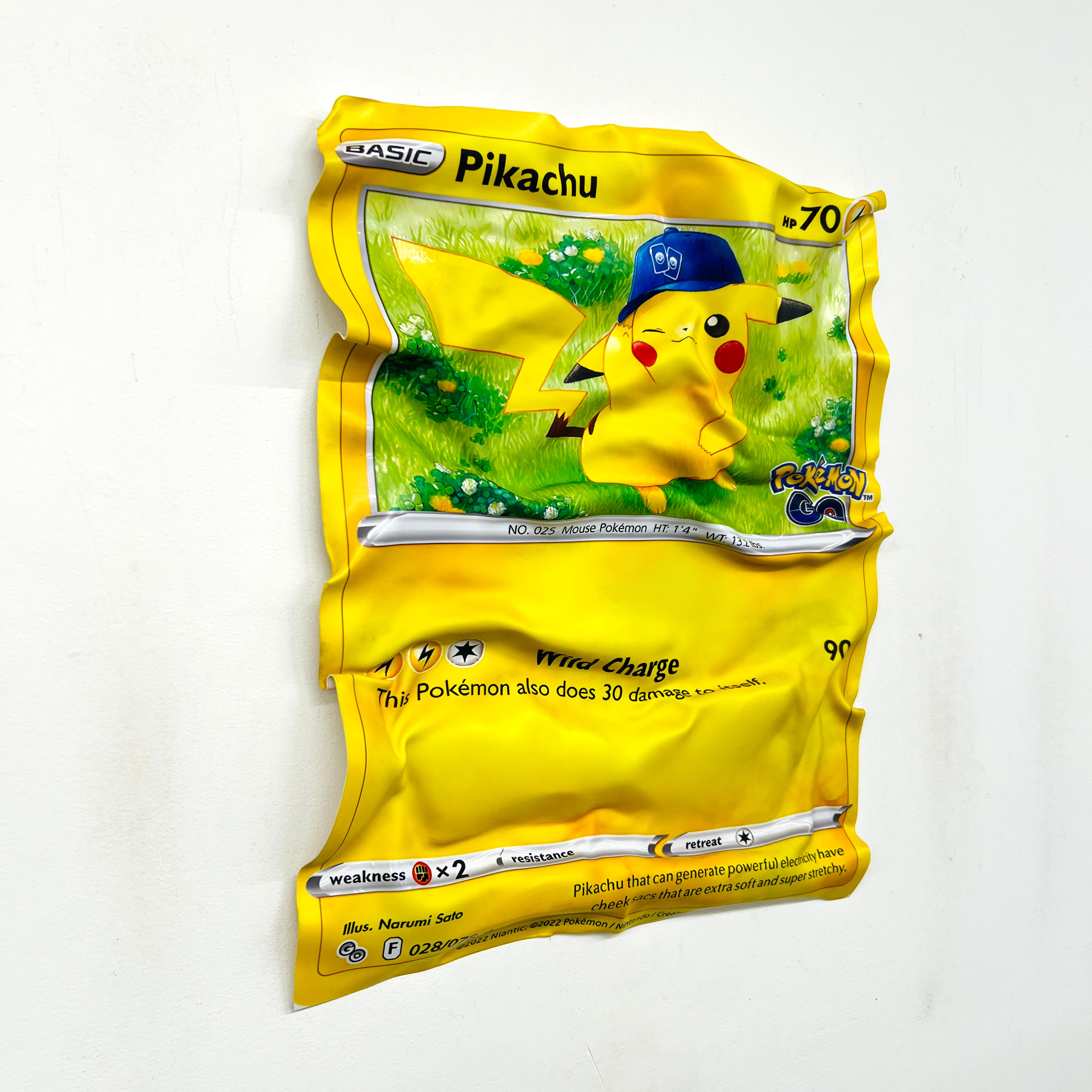 Pokemon Pikachu Card - Wall Sculpture - AVAILABLE ✅