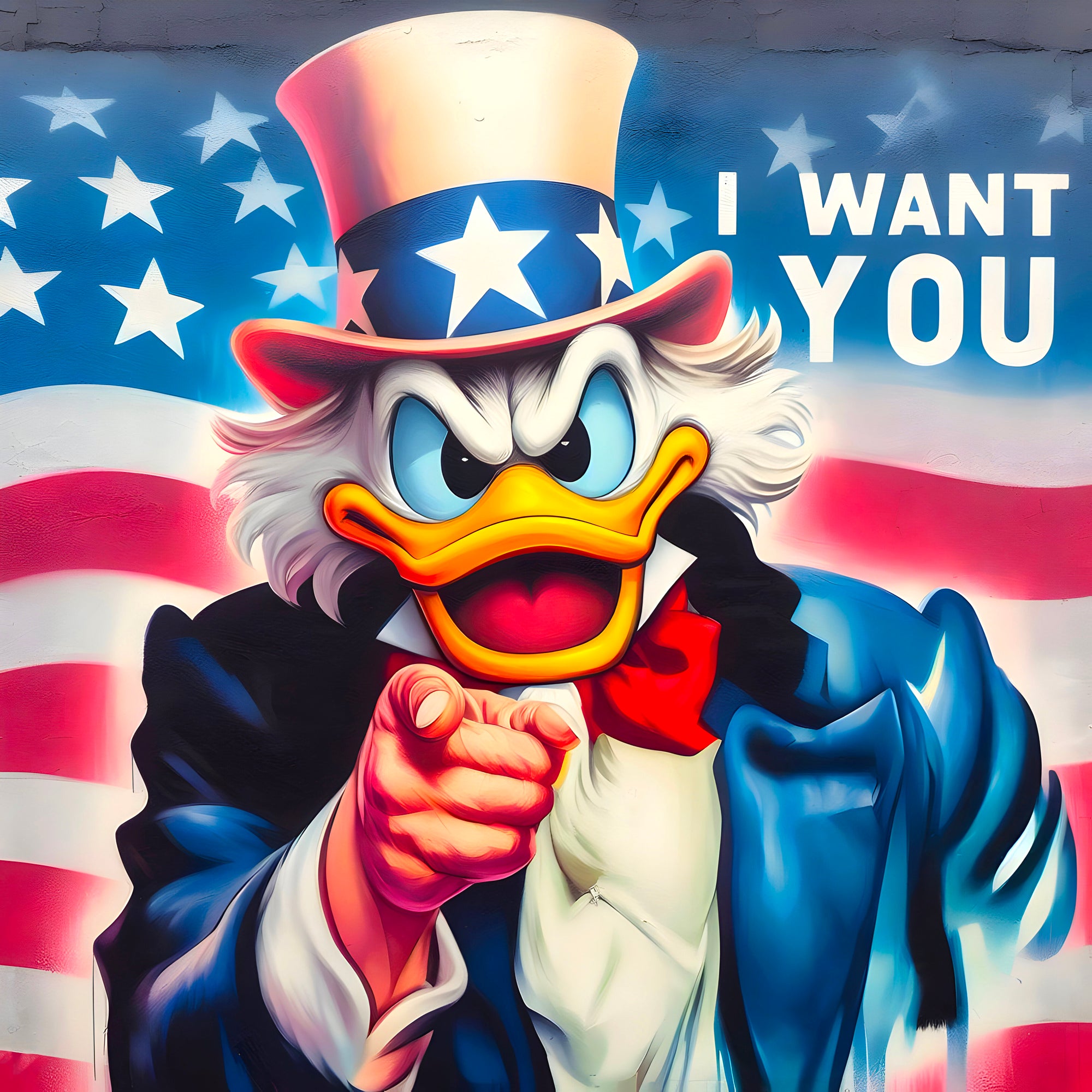 Tableau Picsou I Want You - Déco Murale Design - Fabulartz.fr 